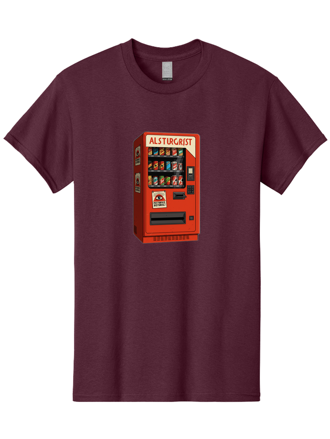 Alsturgrist-Vending-Machine Men'S Graphic Tee, 100% Cotton, Comfortable Casual Summer Wear, Machine Washable, Vintage Camera, Old Camera, Antique Camera, Black Camera, Classic Photography, Photography Equipment, Nostalgic Device, Film Camera, Baj933