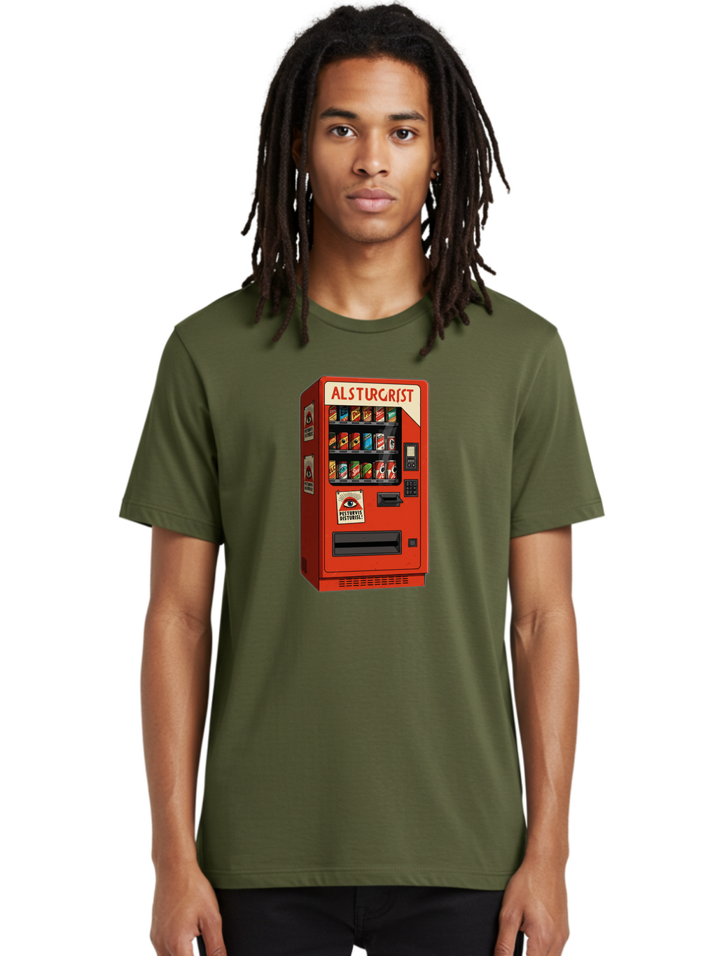 Alsturgrist-Vending-Machine Men'S Graphic Tee, 100% Cotton, Comfortable Casual Summer Wear, Machine Washable, Vintage Camera, Old Camera, Antique Camera, Black Camera, Classic Photography, Photography Equipment, Nostalgic Device, Film Camera, Baj933