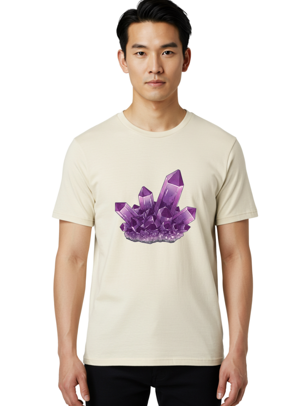 Amethyst-Cluster Men'S Graphic Tee, 100% Cotton, Comfortable Casual Summer Wear, Machine Washable, Vintage Camera, Old Camera, Antique Camera, Black Camera, Classic Photography, Photography Equipment, Nostalgic Device, Film Camera, Camera Art Baj934