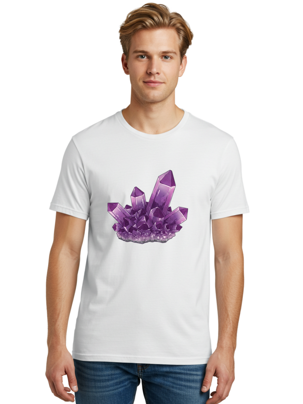 Amethyst-Cluster Men'S Graphic Tee, 100% Cotton, Comfortable Casual Summer Wear, Machine Washable, Vintage Camera, Old Camera, Antique Camera, Black Camera, Classic Photography, Photography Equipment, Nostalgic Device, Film Camera, Camera Art Baj934