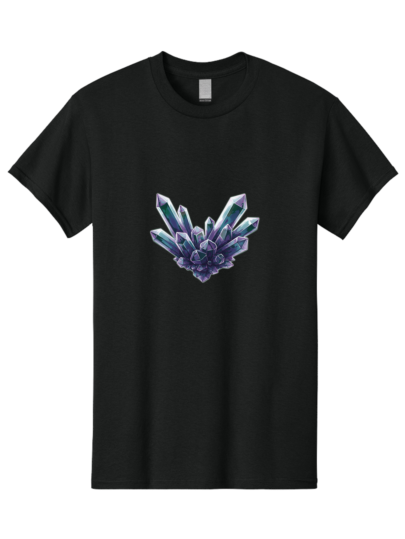 Amethyst-Crystal-Cluster-1 Men'S Graphic Tee, 100% Cotton, Comfortable Casual Summer Wear, Machine Washable, Vintage Camera, Old Camera, Antique Camera, Black Camera, Classic Photography, Photography Equipment, Nostalgic Device, Film Camera, Baj935