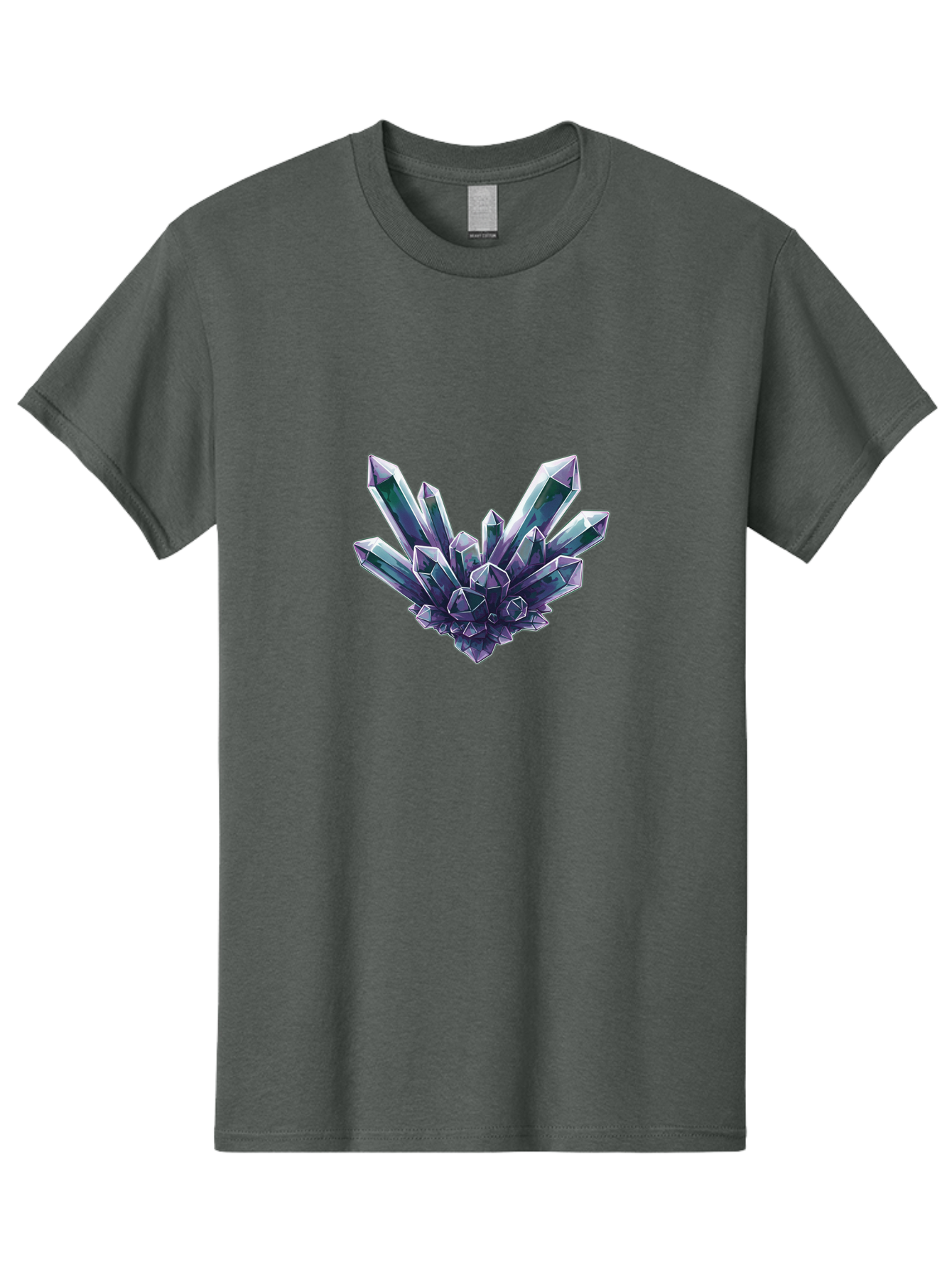 Amethyst-Crystal-Cluster-1 Men'S Graphic Tee, 100% Cotton, Comfortable Casual Summer Wear, Machine Washable, Vintage Camera, Old Camera, Antique Camera, Black Camera, Classic Photography, Photography Equipment, Nostalgic Device, Film Camera, Baj935