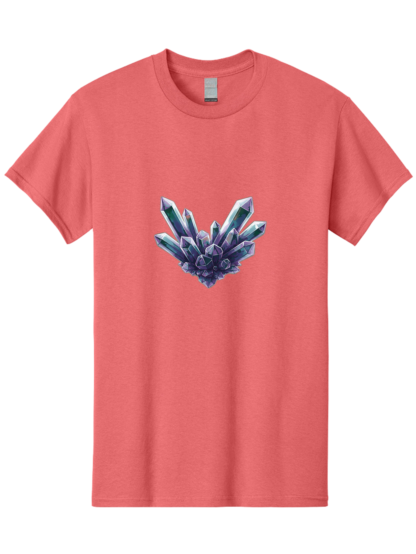 Amethyst-Crystal-Cluster-1 Men'S Graphic Tee, 100% Cotton, Comfortable Casual Summer Wear, Machine Washable, Vintage Camera, Old Camera, Antique Camera, Black Camera, Classic Photography, Photography Equipment, Nostalgic Device, Film Camera, Baj935