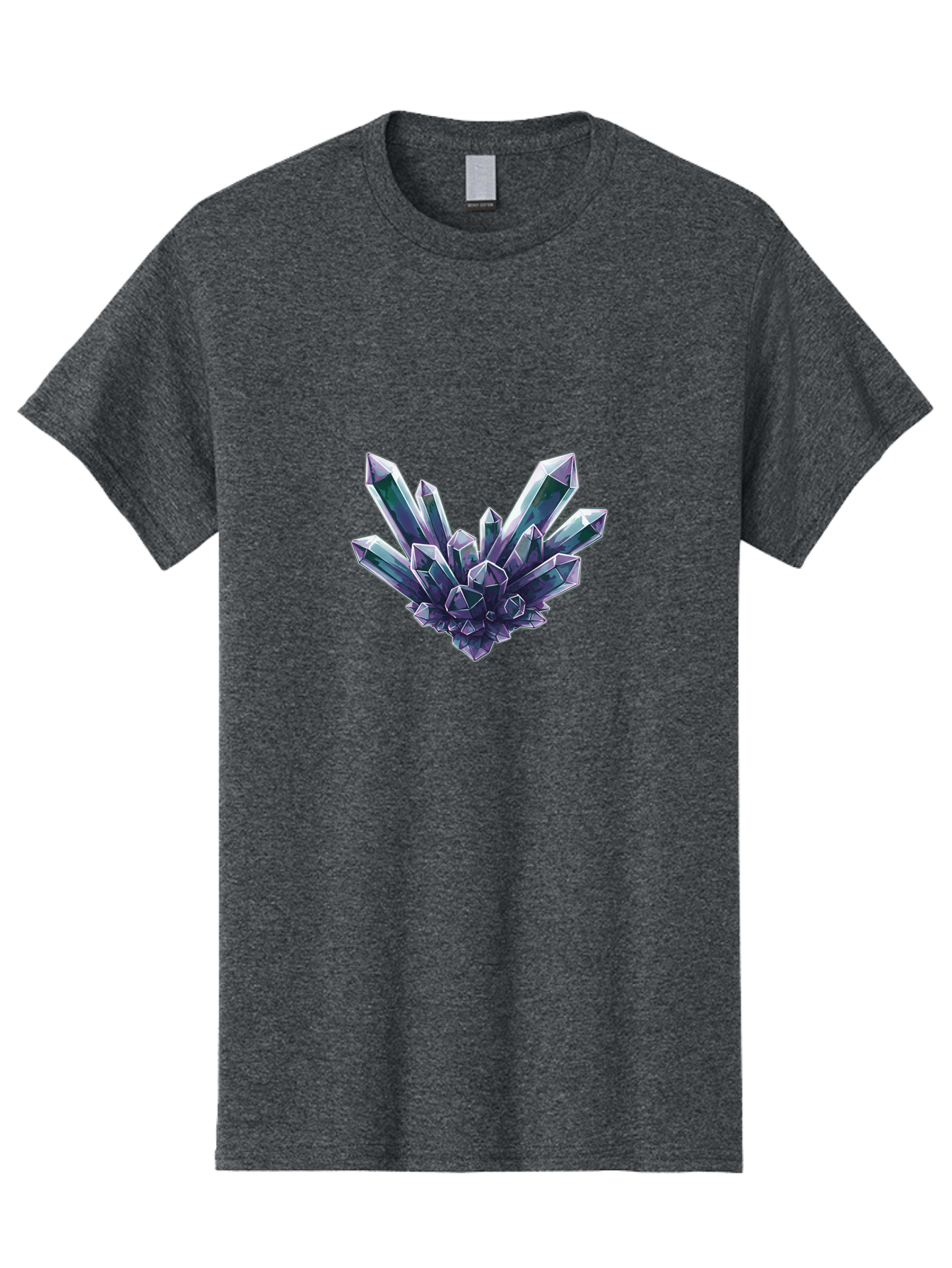 Amethyst-Crystal-Cluster-1 Men'S Graphic Tee, 100% Cotton, Comfortable Casual Summer Wear, Machine Washable, Vintage Camera, Old Camera, Antique Camera, Black Camera, Classic Photography, Photography Equipment, Nostalgic Device, Film Camera, Baj935