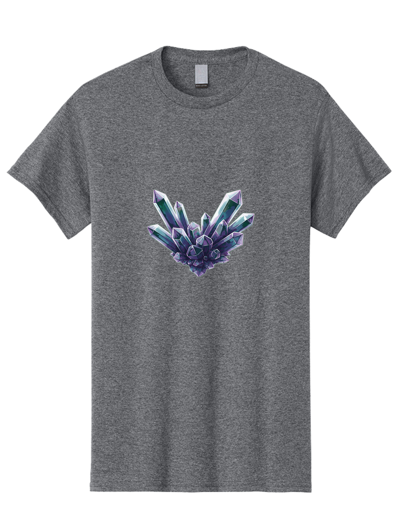 Amethyst-Crystal-Cluster-1 Men'S Graphic Tee, 100% Cotton, Comfortable Casual Summer Wear, Machine Washable, Vintage Camera, Old Camera, Antique Camera, Black Camera, Classic Photography, Photography Equipment, Nostalgic Device, Film Camera, Baj935