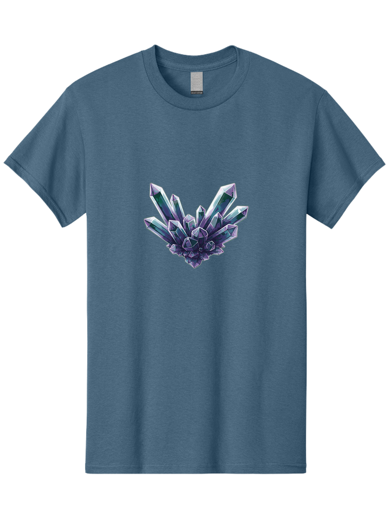 Amethyst-Crystal-Cluster-1 Men'S Graphic Tee, 100% Cotton, Comfortable Casual Summer Wear, Machine Washable, Vintage Camera, Old Camera, Antique Camera, Black Camera, Classic Photography, Photography Equipment, Nostalgic Device, Film Camera, Baj935