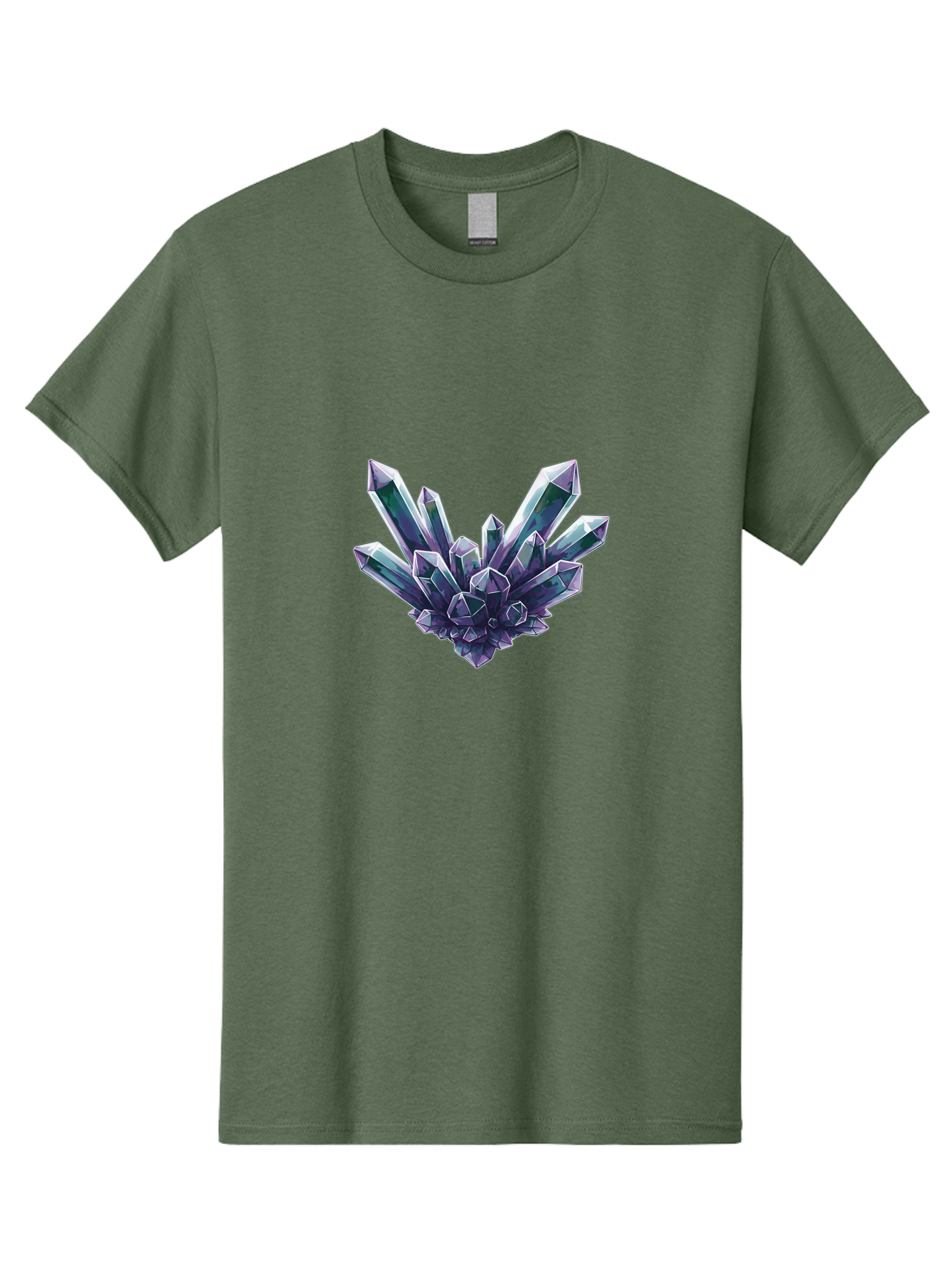Amethyst-Crystal-Cluster-1 Men'S Graphic Tee, 100% Cotton, Comfortable Casual Summer Wear, Machine Washable, Vintage Camera, Old Camera, Antique Camera, Black Camera, Classic Photography, Photography Equipment, Nostalgic Device, Film Camera, Baj935