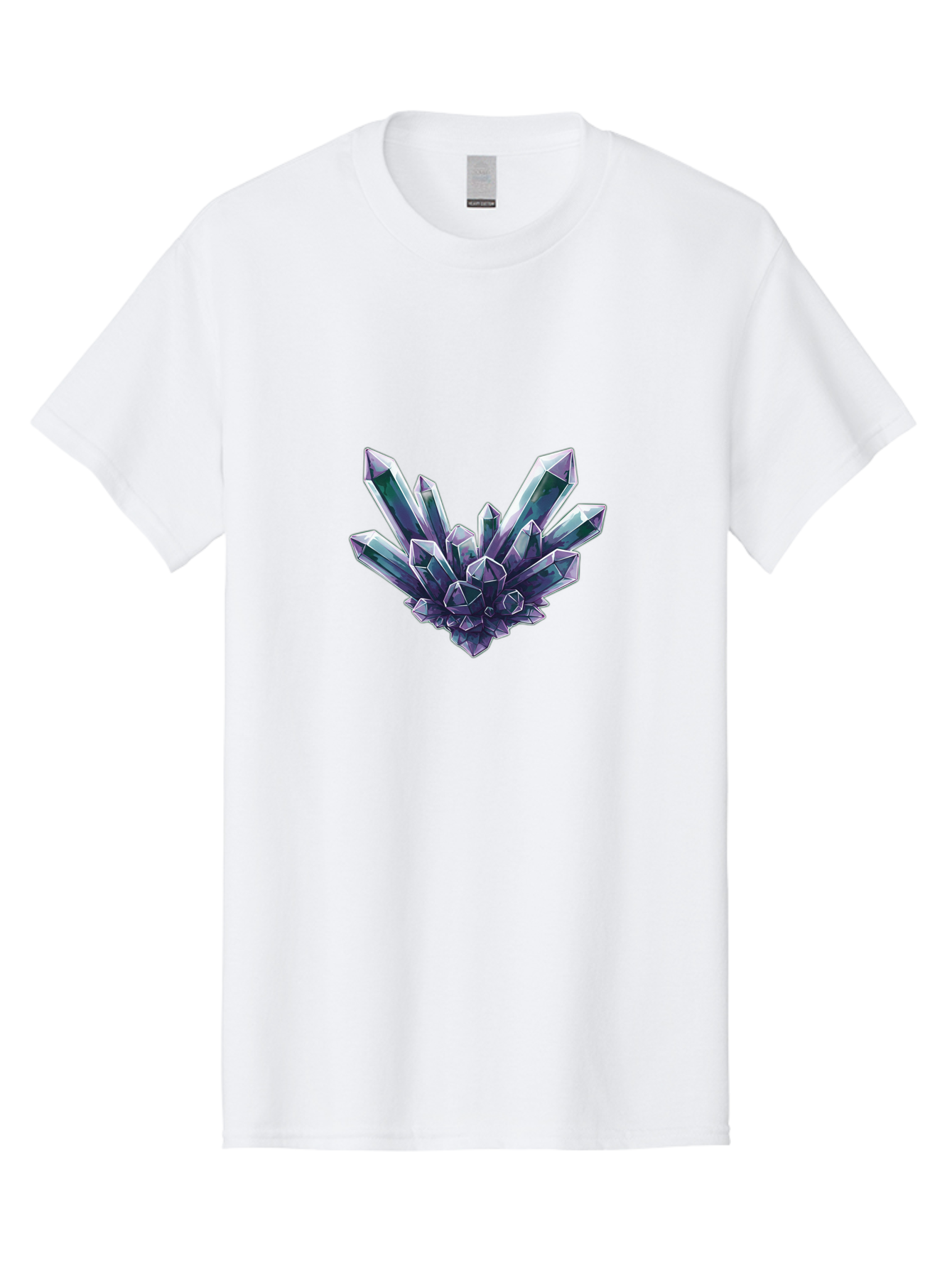 Amethyst-Crystal-Cluster-1 Men'S Graphic Tee, 100% Cotton, Comfortable Casual Summer Wear, Machine Washable, Vintage Camera, Old Camera, Antique Camera, Black Camera, Classic Photography, Photography Equipment, Nostalgic Device, Film Camera, Baj935