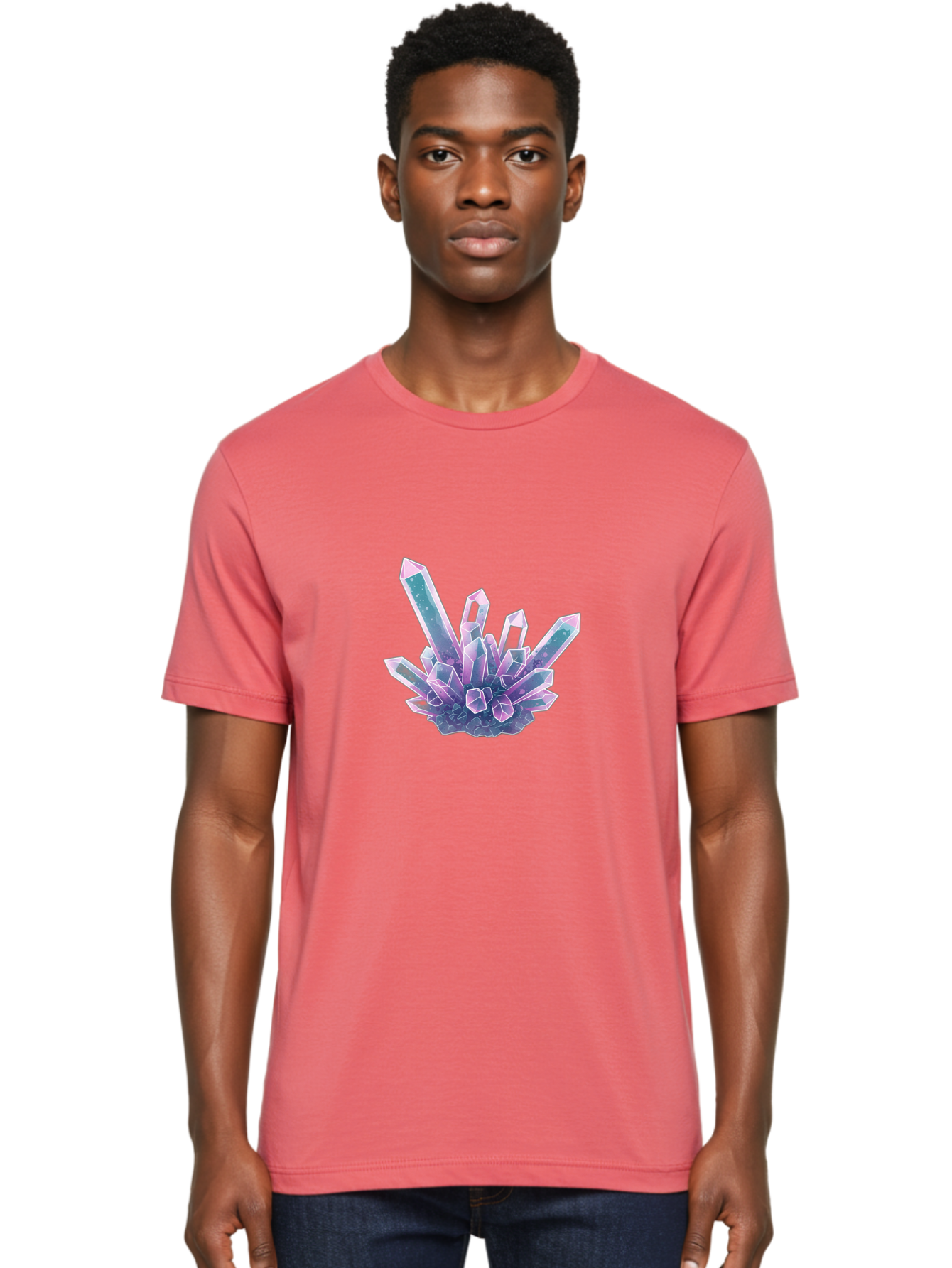 Amethyst-Crystal-Cluster Men'S Graphic Tee, 100% Cotton, Comfortable Casual Summer Wear, Machine Washable, Vintage Camera, Old Camera, Antique Camera, Black Camera, Classic Photography, Photography Equipment, Nostalgic Device, Film Camera, Baj936