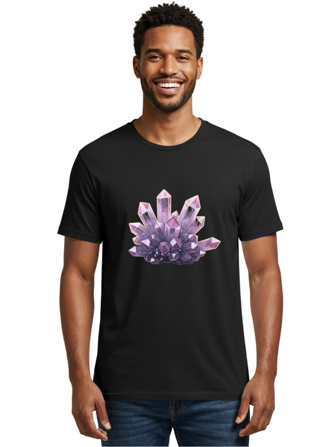 Amethyst-Geode Men'S Graphic Tee, 100% Cotton, Comfortable Casual Summer Wear, Machine Washable, Vintage Camera, Old Camera, Antique Camera, Black Camera, Classic Photography, Photography Equipment, Nostalgic Device, Film Camera, Camera Art Baj938