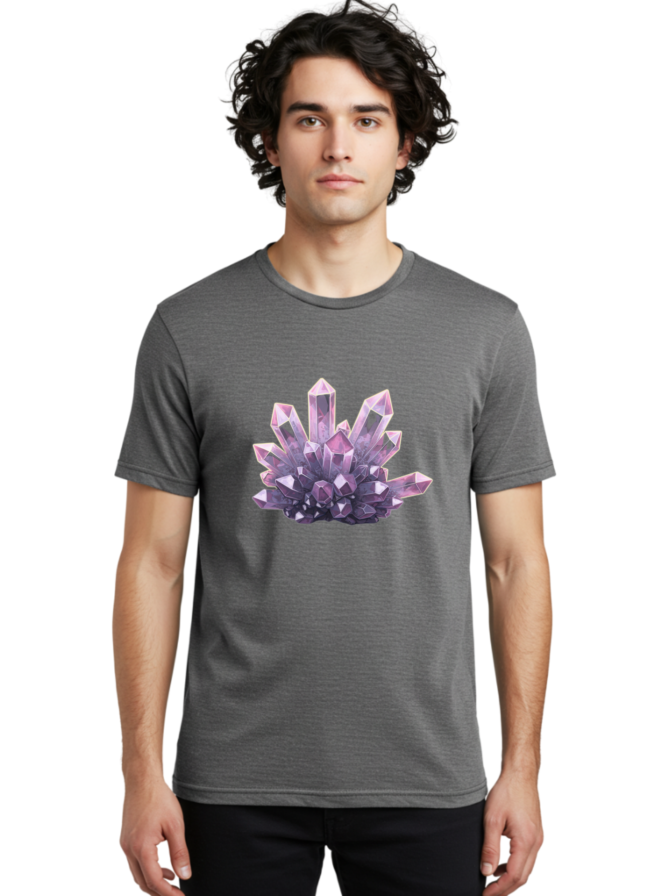 Amethyst-Geode Men'S Graphic Tee, 100% Cotton, Comfortable Casual Summer Wear, Machine Washable, Vintage Camera, Old Camera, Antique Camera, Black Camera, Classic Photography, Photography Equipment, Nostalgic Device, Film Camera, Camera Art Baj938