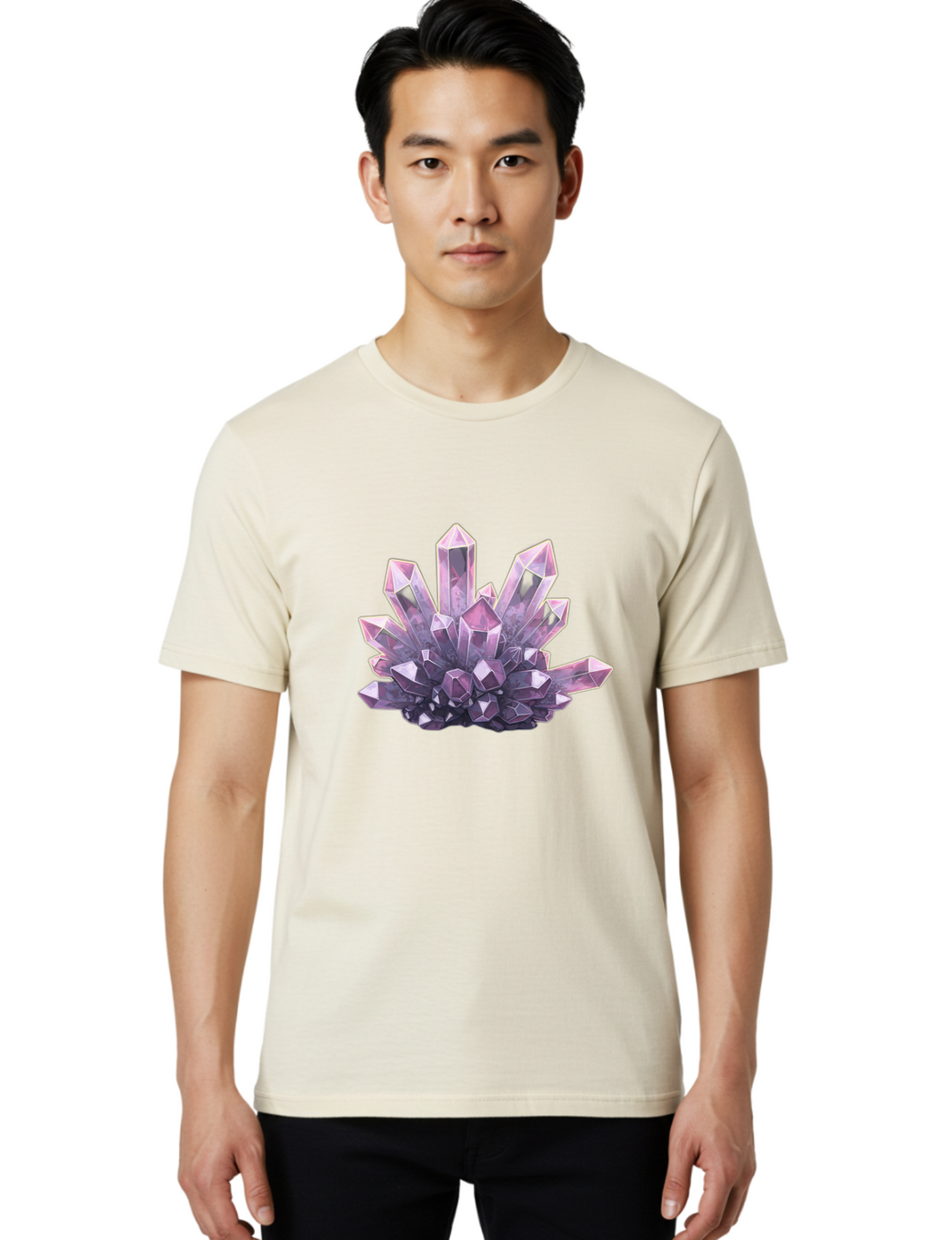 Amethyst-Geode Men'S Graphic Tee, 100% Cotton, Comfortable Casual Summer Wear, Machine Washable, Vintage Camera, Old Camera, Antique Camera, Black Camera, Classic Photography, Photography Equipment, Nostalgic Device, Film Camera, Camera Art Baj938