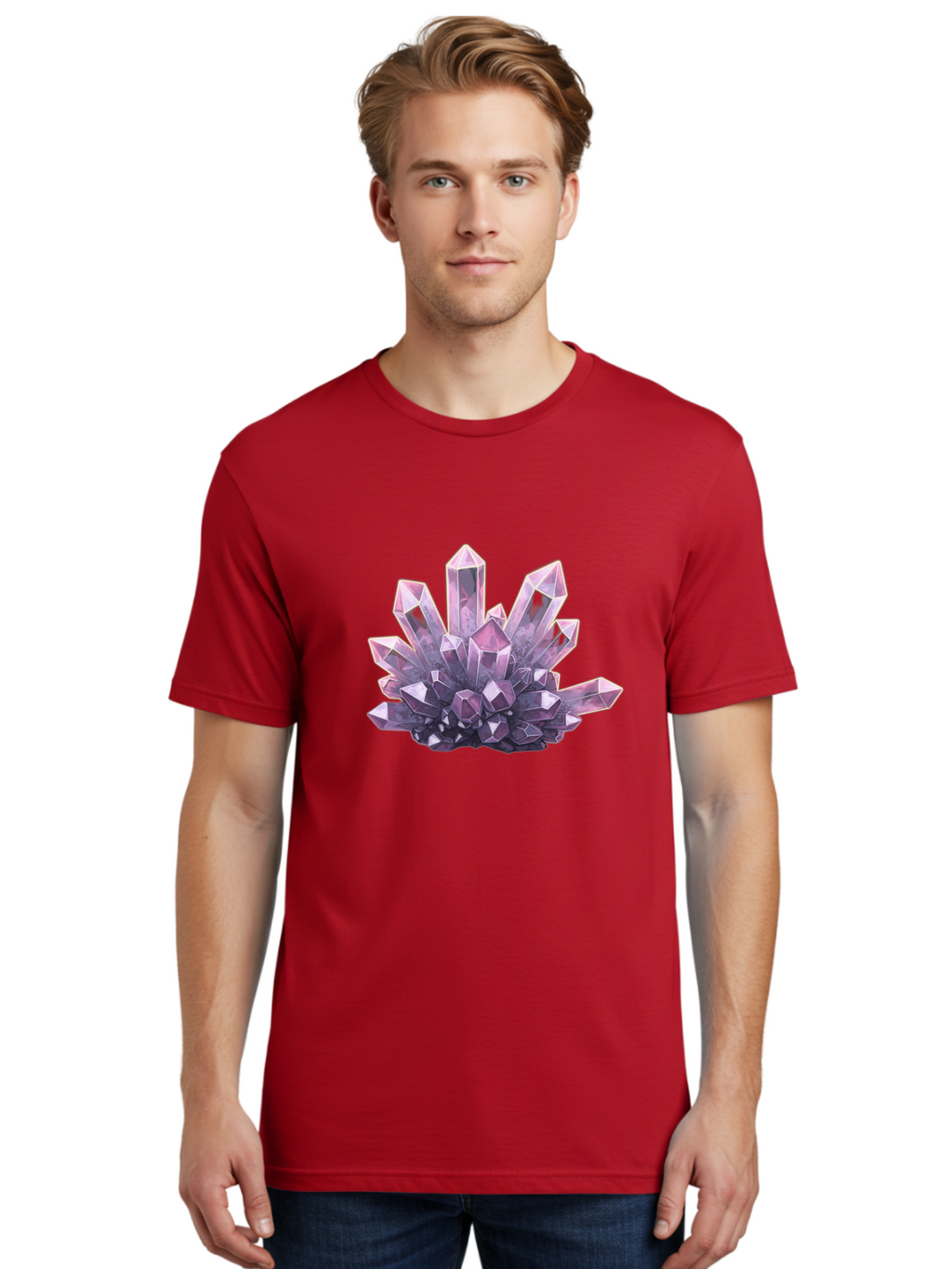Amethyst-Geode Men'S Graphic Tee, 100% Cotton, Comfortable Casual Summer Wear, Machine Washable, Vintage Camera, Old Camera, Antique Camera, Black Camera, Classic Photography, Photography Equipment, Nostalgic Device, Film Camera, Camera Art Baj938