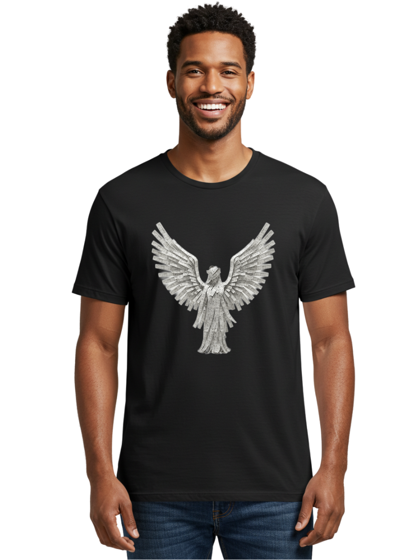 Angel-Origami-1 Men'S Graphic Tee, 100% Cotton, Comfortable Casual Summer Wear, Machine Washable, Vintage Camera, Old Camera, Antique Camera, Black Camera, Classic Photography, Photography Equipment, Nostalgic Device, Film Camera, Camera Art Baj939