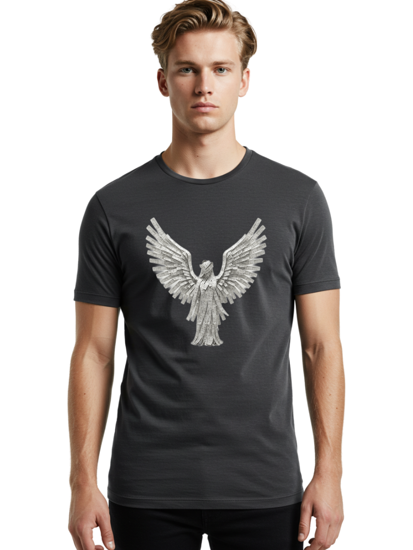 Angel-Origami-1 Men'S Graphic Tee, 100% Cotton, Comfortable Casual Summer Wear, Machine Washable, Vintage Camera, Old Camera, Antique Camera, Black Camera, Classic Photography, Photography Equipment, Nostalgic Device, Film Camera, Camera Art Baj939