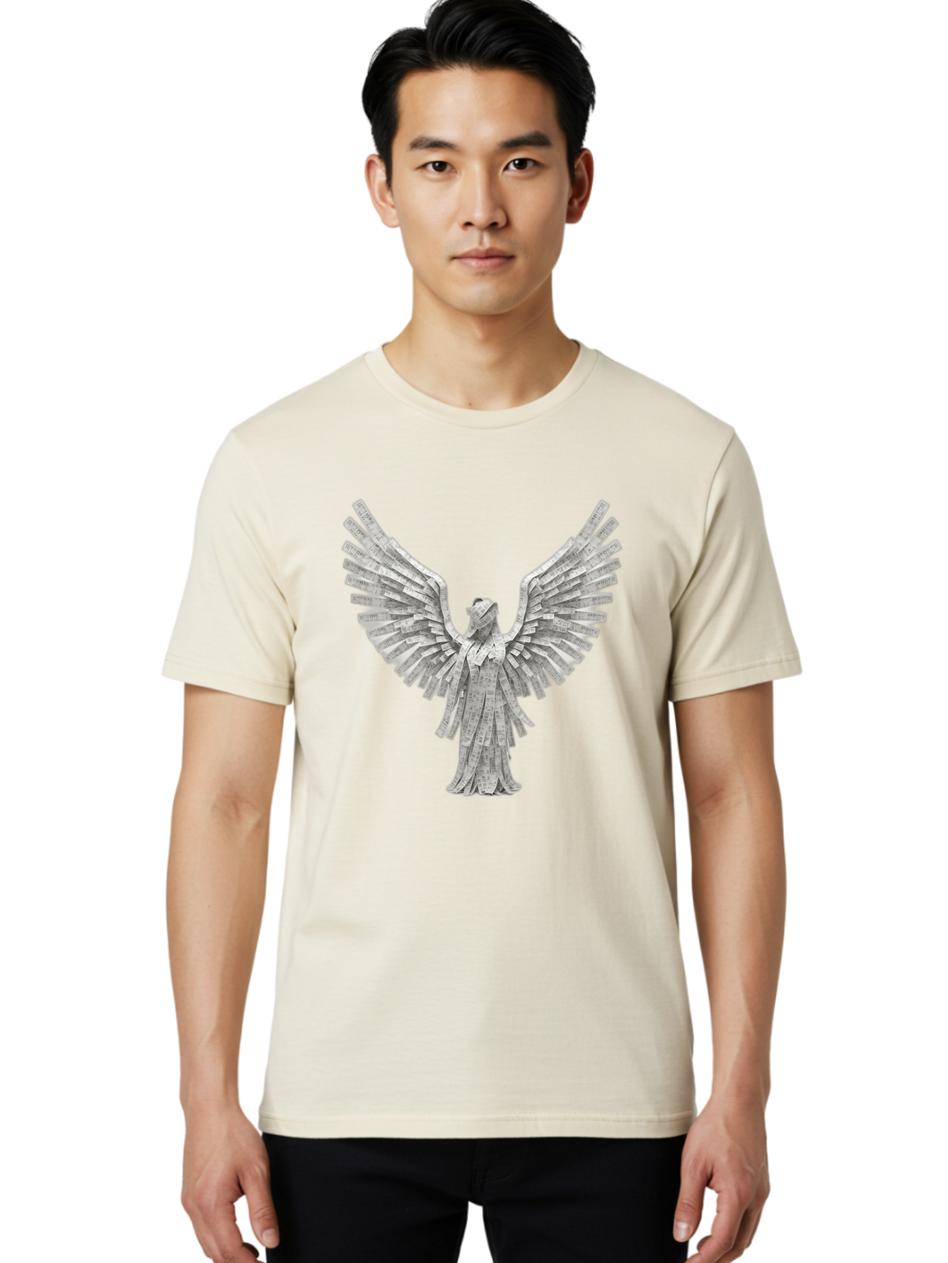 Angel-Origami-1 Men'S Graphic Tee, 100% Cotton, Comfortable Casual Summer Wear, Machine Washable, Vintage Camera, Old Camera, Antique Camera, Black Camera, Classic Photography, Photography Equipment, Nostalgic Device, Film Camera, Camera Art Baj939