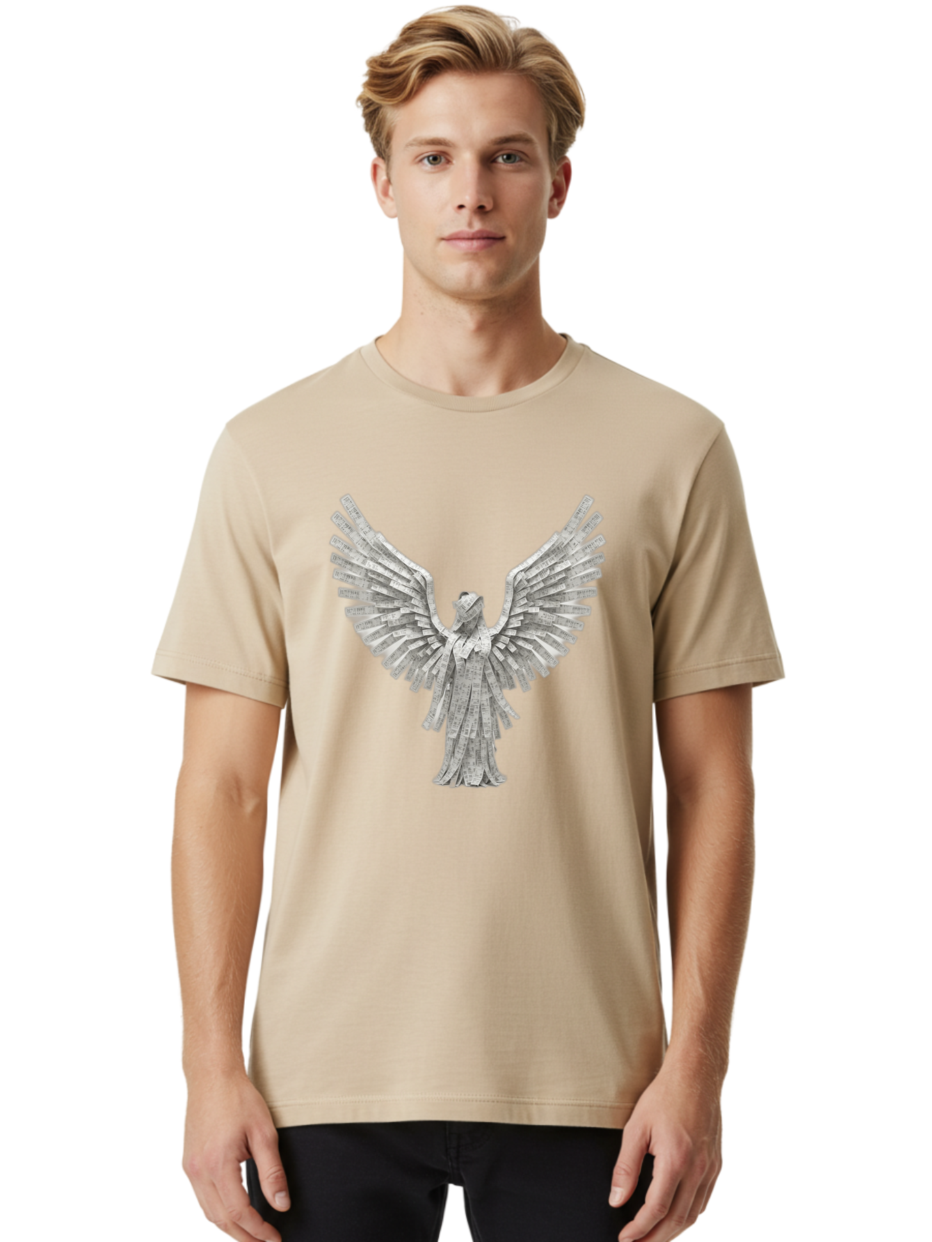 Angel-Origami-1 Men'S Graphic Tee, 100% Cotton, Comfortable Casual Summer Wear, Machine Washable, Vintage Camera, Old Camera, Antique Camera, Black Camera, Classic Photography, Photography Equipment, Nostalgic Device, Film Camera, Camera Art Baj939