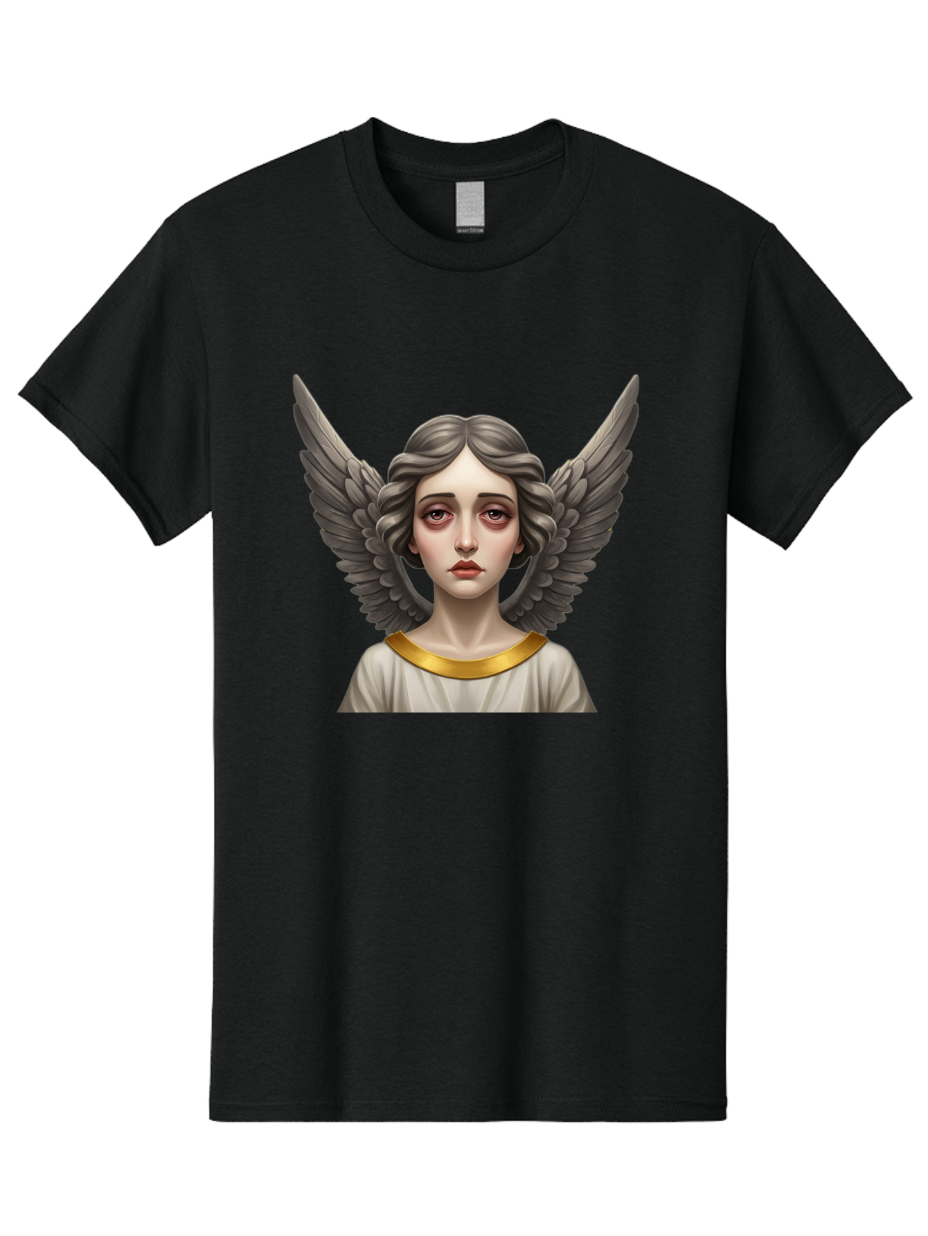 Angel-Portrait Men'S Graphic Tee, 100% Cotton, Comfortable Casual Summer Wear, Machine Washable, Vintage Camera, Old Camera, Antique Camera, Black Camera, Classic Photography, Photography Equipment, Nostalgic Device, Film Camera, Camera Art Baj942