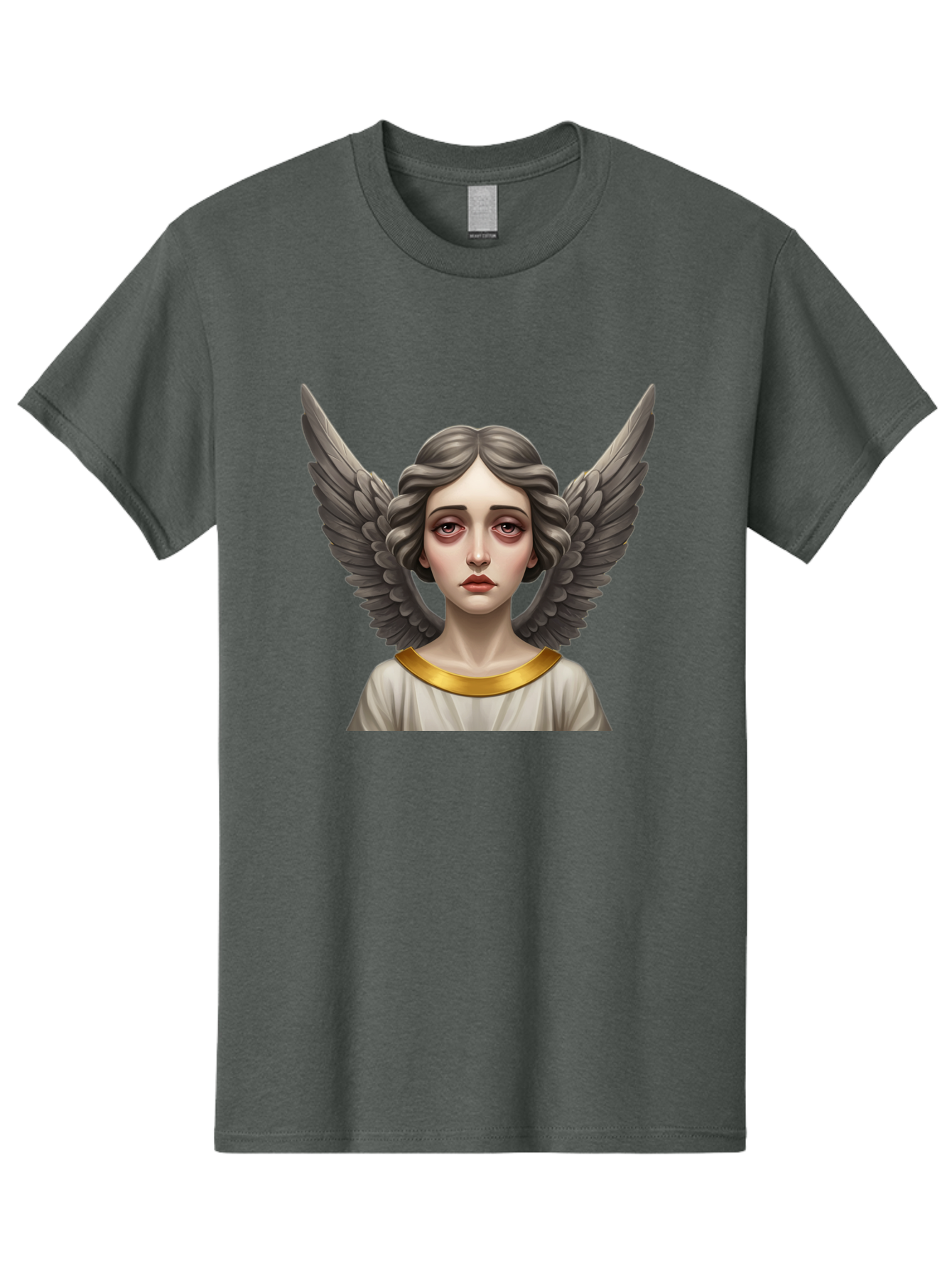 Angel-Portrait Men'S Graphic Tee, 100% Cotton, Comfortable Casual Summer Wear, Machine Washable, Vintage Camera, Old Camera, Antique Camera, Black Camera, Classic Photography, Photography Equipment, Nostalgic Device, Film Camera, Camera Art Baj942