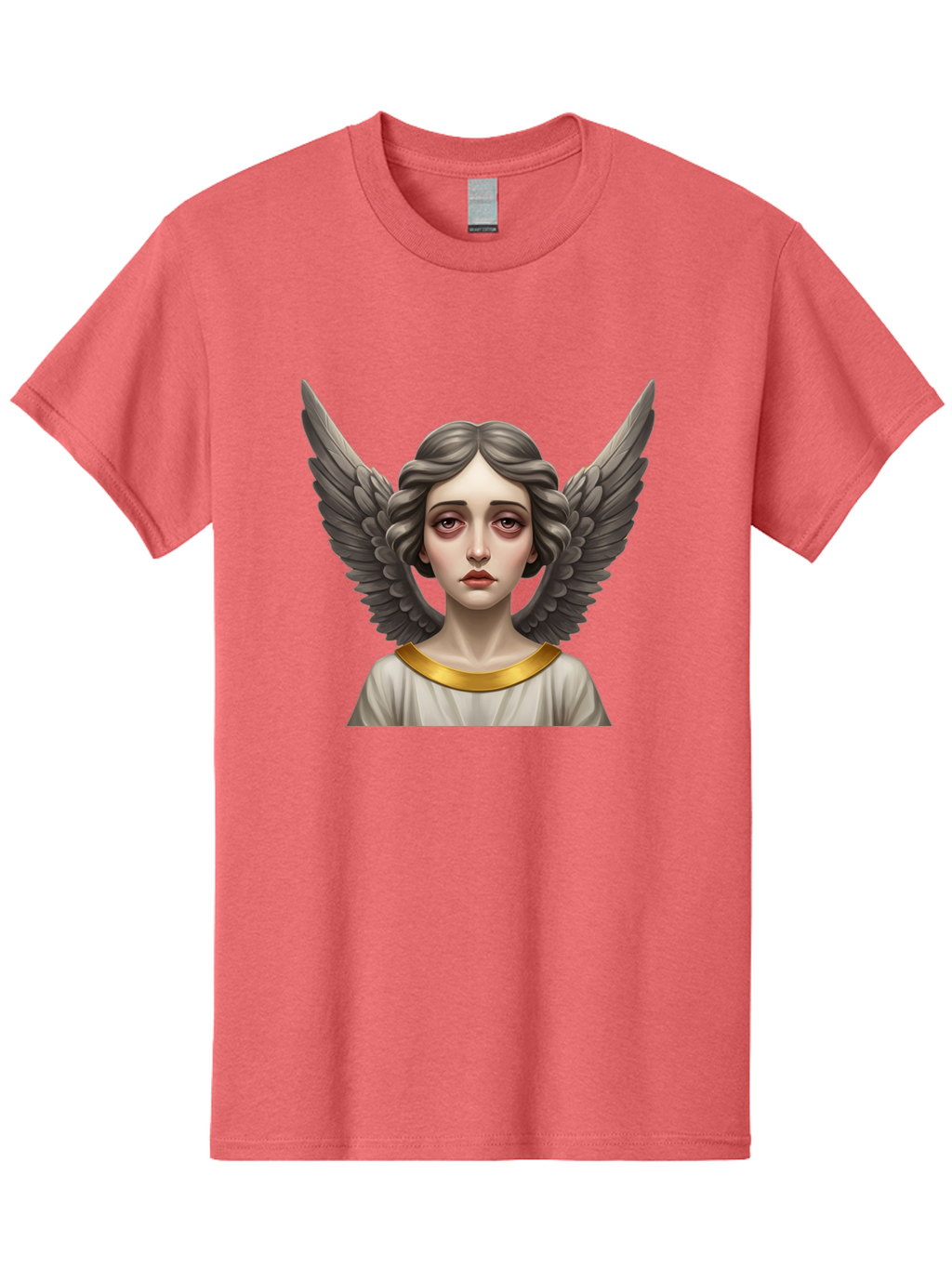 Angel-Portrait Men'S Graphic Tee, 100% Cotton, Comfortable Casual Summer Wear, Machine Washable, Vintage Camera, Old Camera, Antique Camera, Black Camera, Classic Photography, Photography Equipment, Nostalgic Device, Film Camera, Camera Art Baj942
