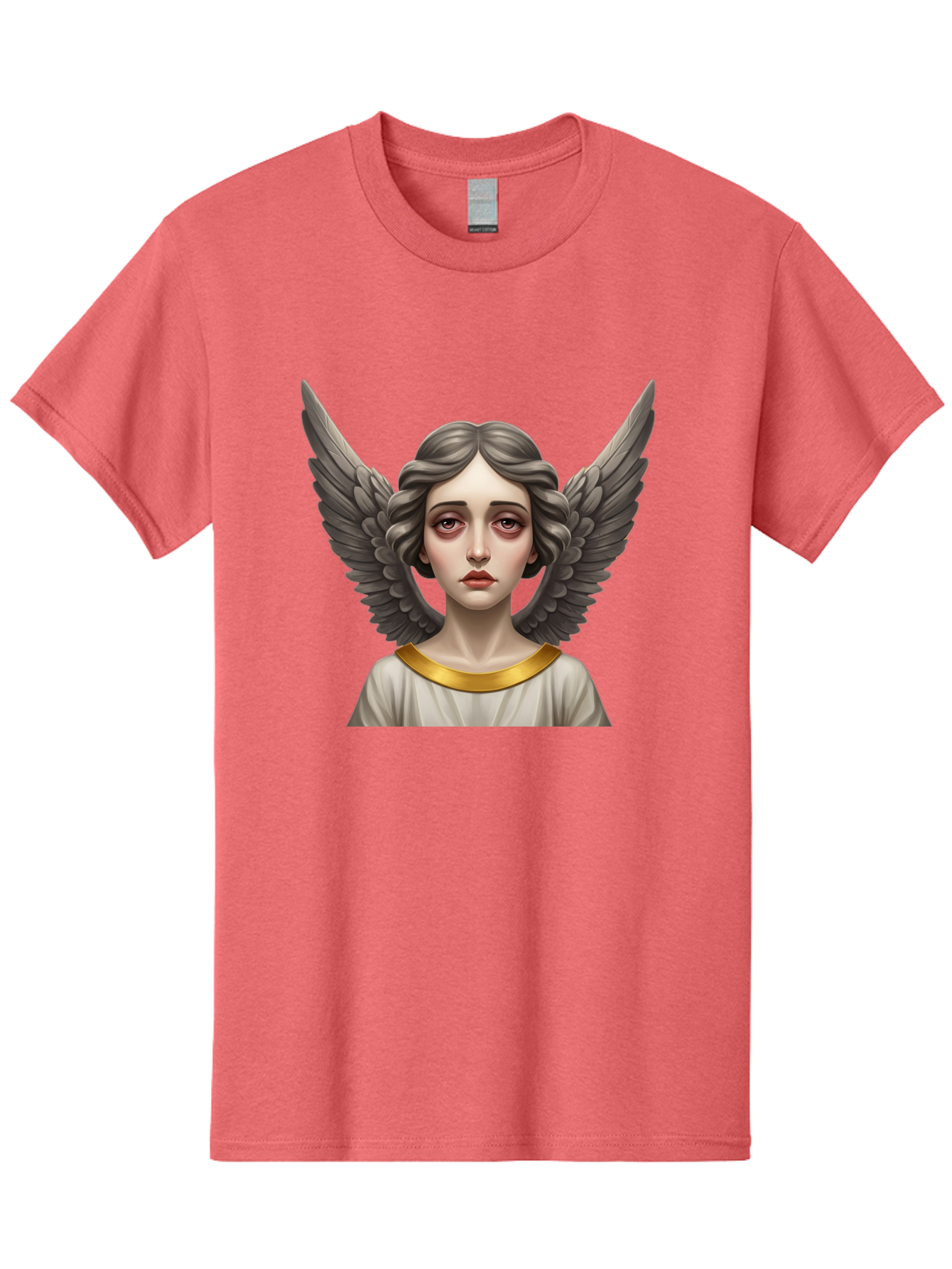 Angel-Portrait Men'S Graphic Tee, 100% Cotton, Comfortable Casual Summer Wear, Machine Washable, Vintage Camera, Old Camera, Antique Camera, Black Camera, Classic Photography, Photography Equipment, Nostalgic Device, Film Camera, Camera Art Baj942