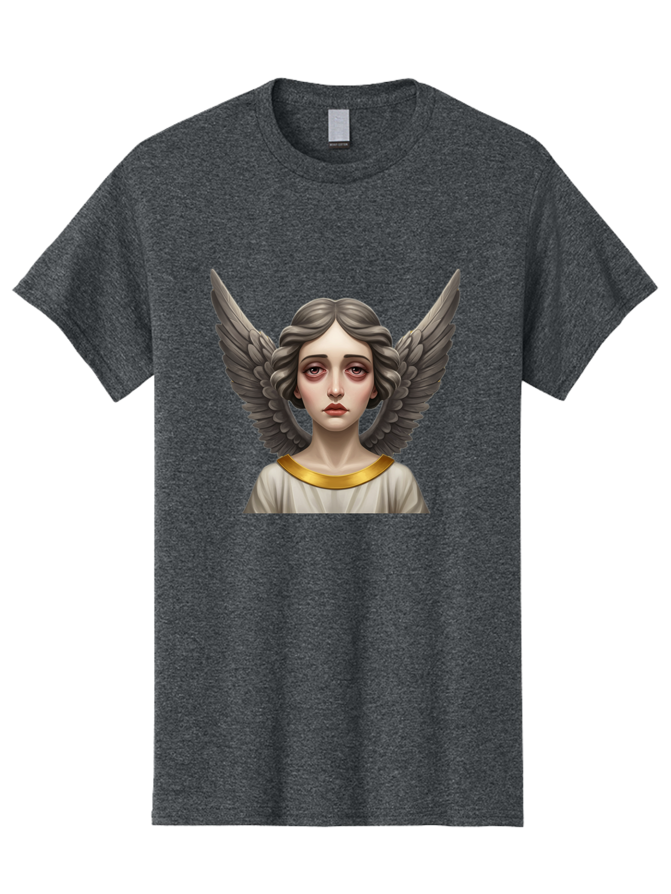 Angel-Portrait Men'S Graphic Tee, 100% Cotton, Comfortable Casual Summer Wear, Machine Washable, Vintage Camera, Old Camera, Antique Camera, Black Camera, Classic Photography, Photography Equipment, Nostalgic Device, Film Camera, Camera Art Baj942