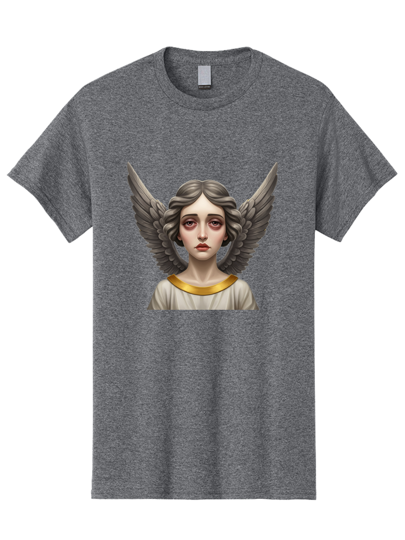 Angel-Portrait Men'S Graphic Tee, 100% Cotton, Comfortable Casual Summer Wear, Machine Washable, Vintage Camera, Old Camera, Antique Camera, Black Camera, Classic Photography, Photography Equipment, Nostalgic Device, Film Camera, Camera Art Baj942