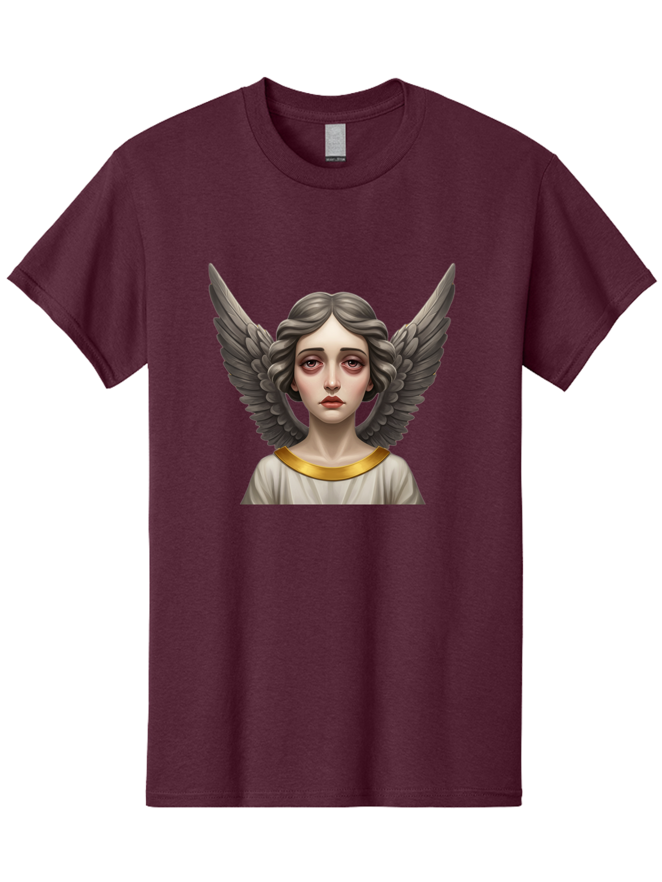 Angel-Portrait Men'S Graphic Tee, 100% Cotton, Comfortable Casual Summer Wear, Machine Washable, Vintage Camera, Old Camera, Antique Camera, Black Camera, Classic Photography, Photography Equipment, Nostalgic Device, Film Camera, Camera Art Baj942