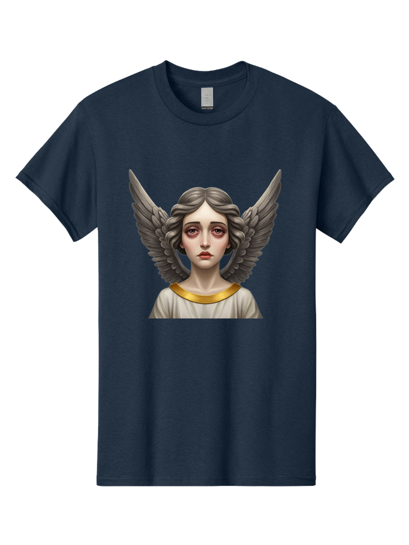Angel-Portrait Men'S Graphic Tee, 100% Cotton, Comfortable Casual Summer Wear, Machine Washable, Vintage Camera, Old Camera, Antique Camera, Black Camera, Classic Photography, Photography Equipment, Nostalgic Device, Film Camera, Camera Art Baj942
