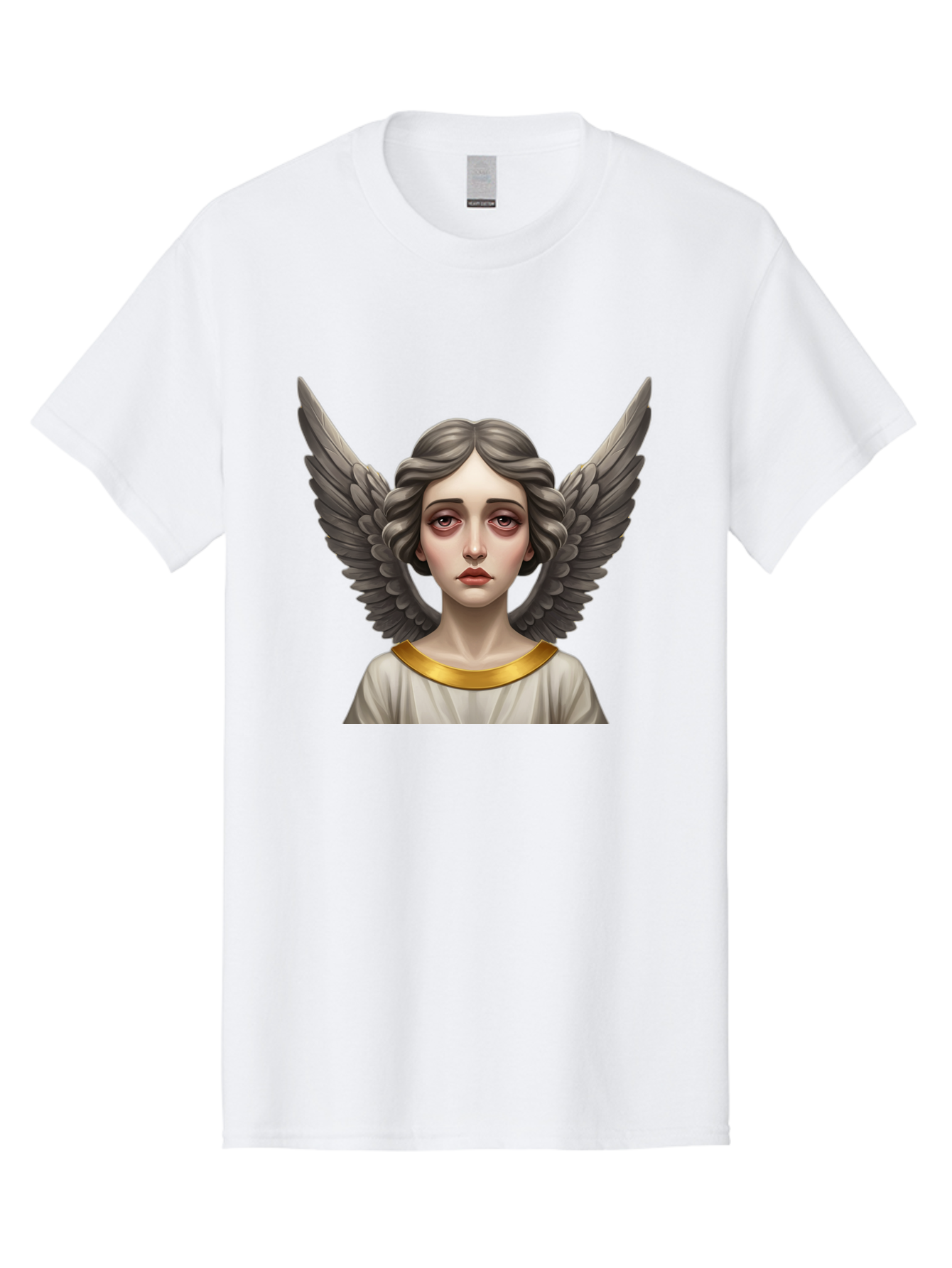 Angel-Portrait Men'S Graphic Tee, 100% Cotton, Comfortable Casual Summer Wear, Machine Washable, Vintage Camera, Old Camera, Antique Camera, Black Camera, Classic Photography, Photography Equipment, Nostalgic Device, Film Camera, Camera Art Baj942