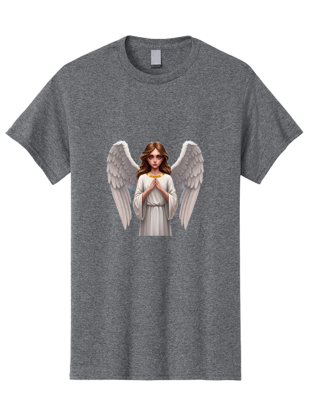 Angel-Praying Men'S Graphic Tee, 100% Cotton, Comfortable Casual Summer Wear, Machine Washable, Vintage Camera, Old Camera, Antique Camera, Black Camera, Classic Photography, Photography Equipment, Nostalgic Device, Film Camera, Camera Art Baj943