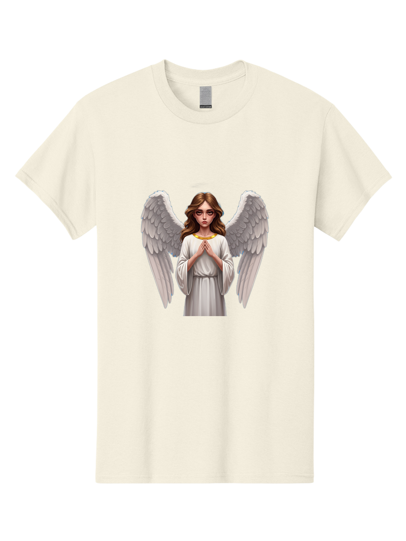 Angel-Praying Men'S Graphic Tee, 100% Cotton, Comfortable Casual Summer Wear, Machine Washable, Vintage Camera, Old Camera, Antique Camera, Black Camera, Classic Photography, Photography Equipment, Nostalgic Device, Film Camera, Camera Art Baj943