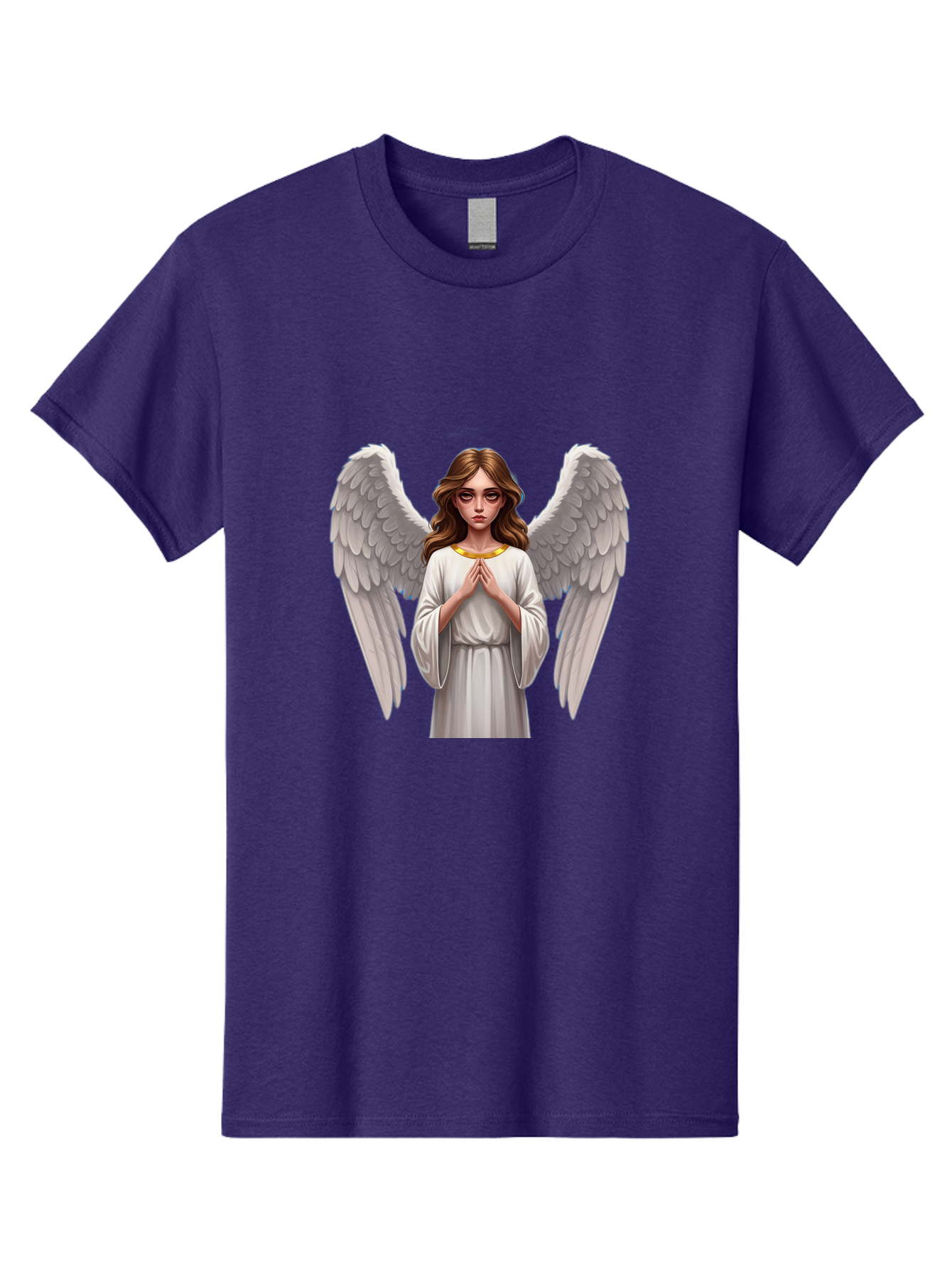 Angel-Praying Men'S Graphic Tee, 100% Cotton, Comfortable Casual Summer Wear, Machine Washable, Vintage Camera, Old Camera, Antique Camera, Black Camera, Classic Photography, Photography Equipment, Nostalgic Device, Film Camera, Camera Art Baj943