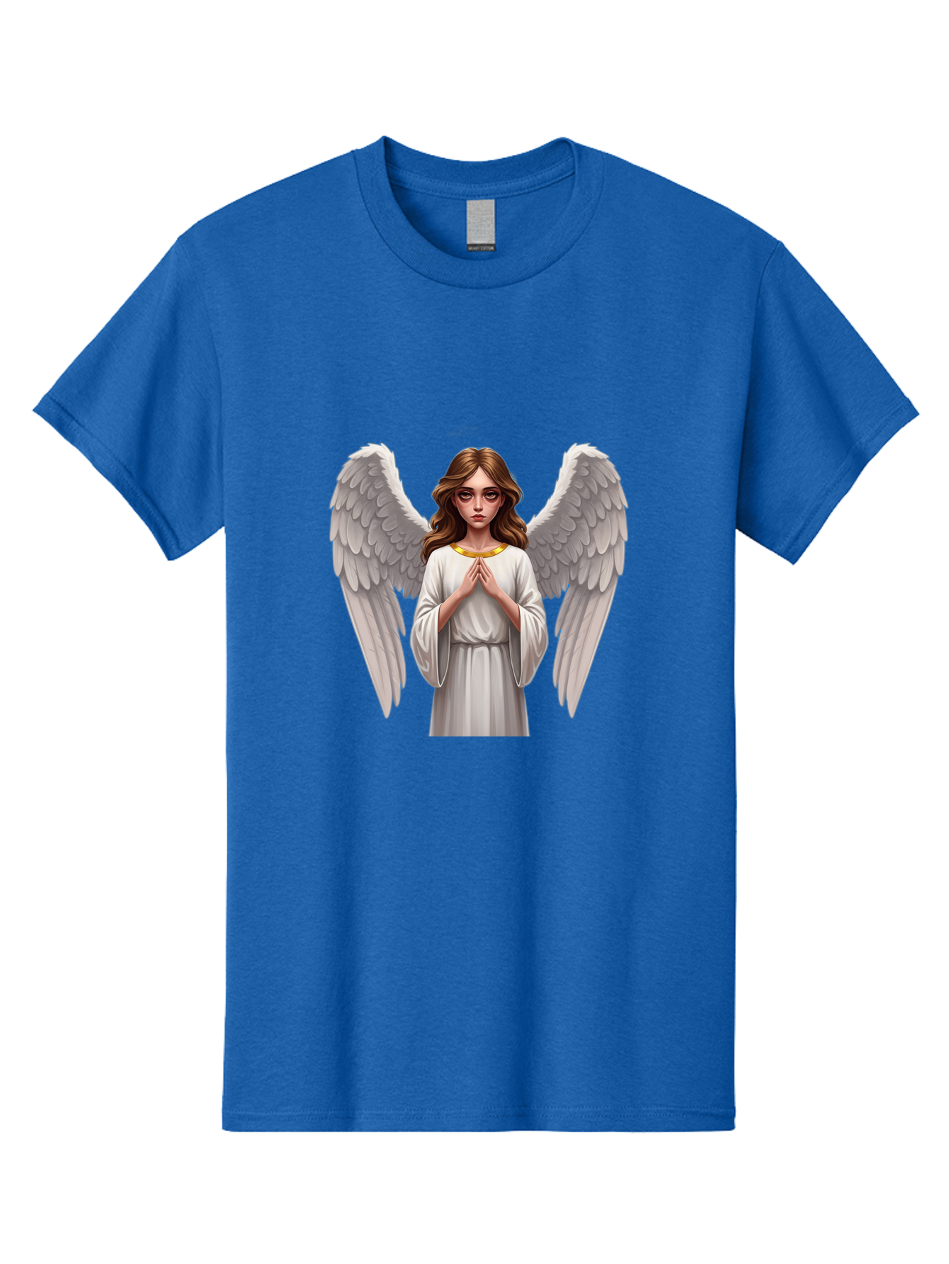Angel-Praying Men'S Graphic Tee, 100% Cotton, Comfortable Casual Summer Wear, Machine Washable, Vintage Camera, Old Camera, Antique Camera, Black Camera, Classic Photography, Photography Equipment, Nostalgic Device, Film Camera, Camera Art Baj943