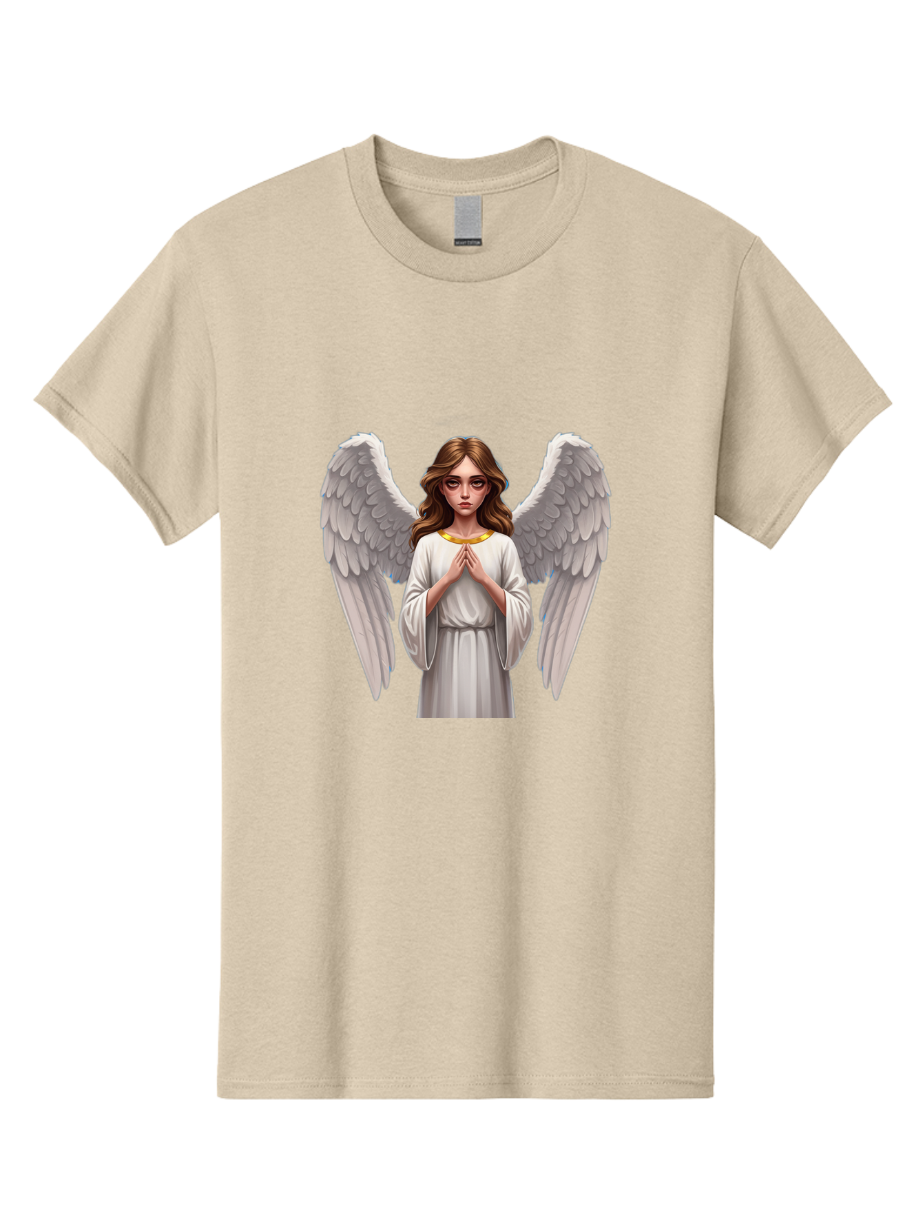 Angel-Praying Men'S Graphic Tee, 100% Cotton, Comfortable Casual Summer Wear, Machine Washable, Vintage Camera, Old Camera, Antique Camera, Black Camera, Classic Photography, Photography Equipment, Nostalgic Device, Film Camera, Camera Art Baj943