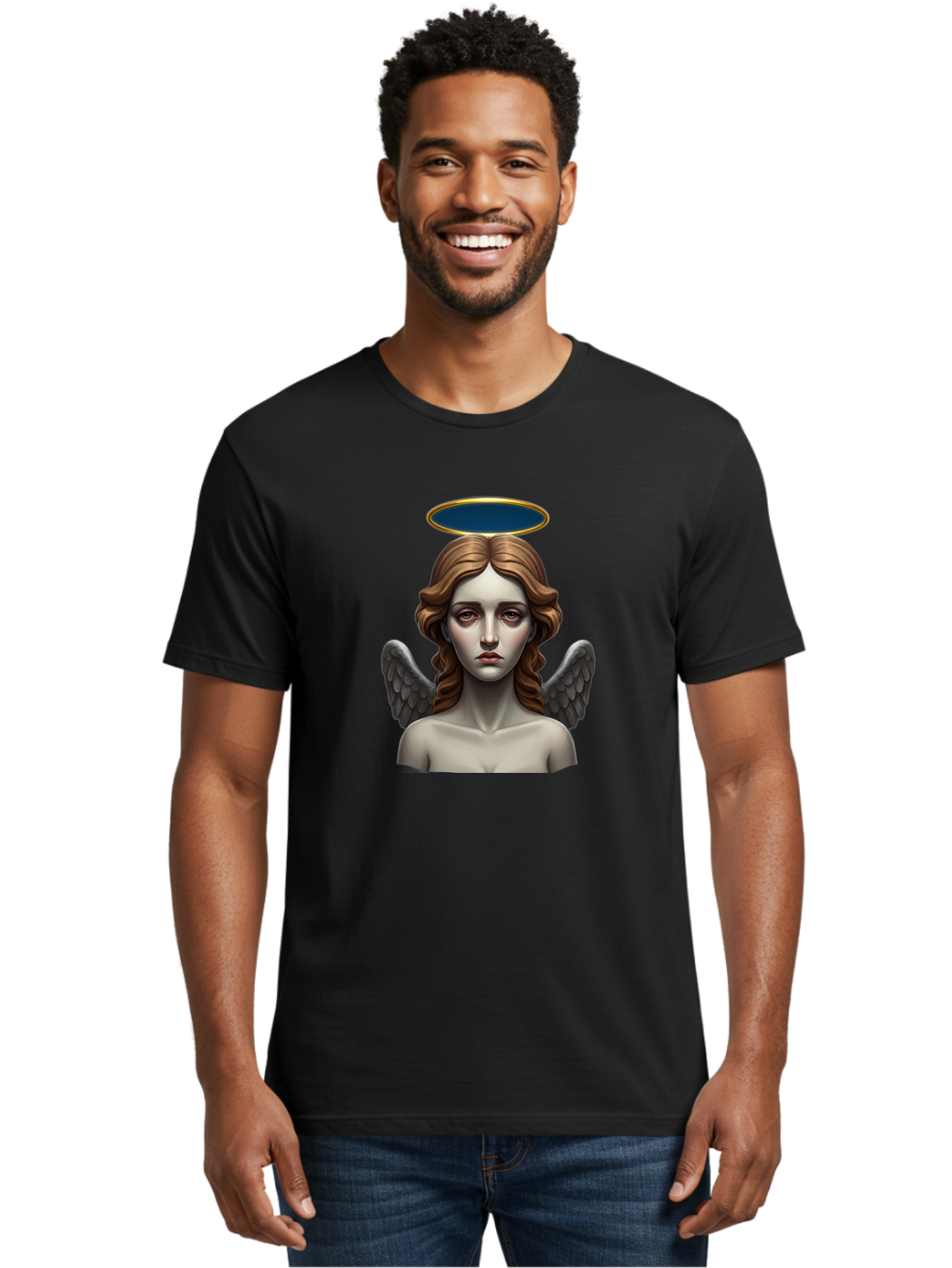 Angel-Statue Men'S Graphic Tee, 100% Cotton, Comfortable Casual Summer Wear, Machine Washable, Vintage Camera, Old Camera, Antique Camera, Black Camera, Classic Photography, Photography Equipment, Nostalgic Device, Film Camera, Camera Art Baj944