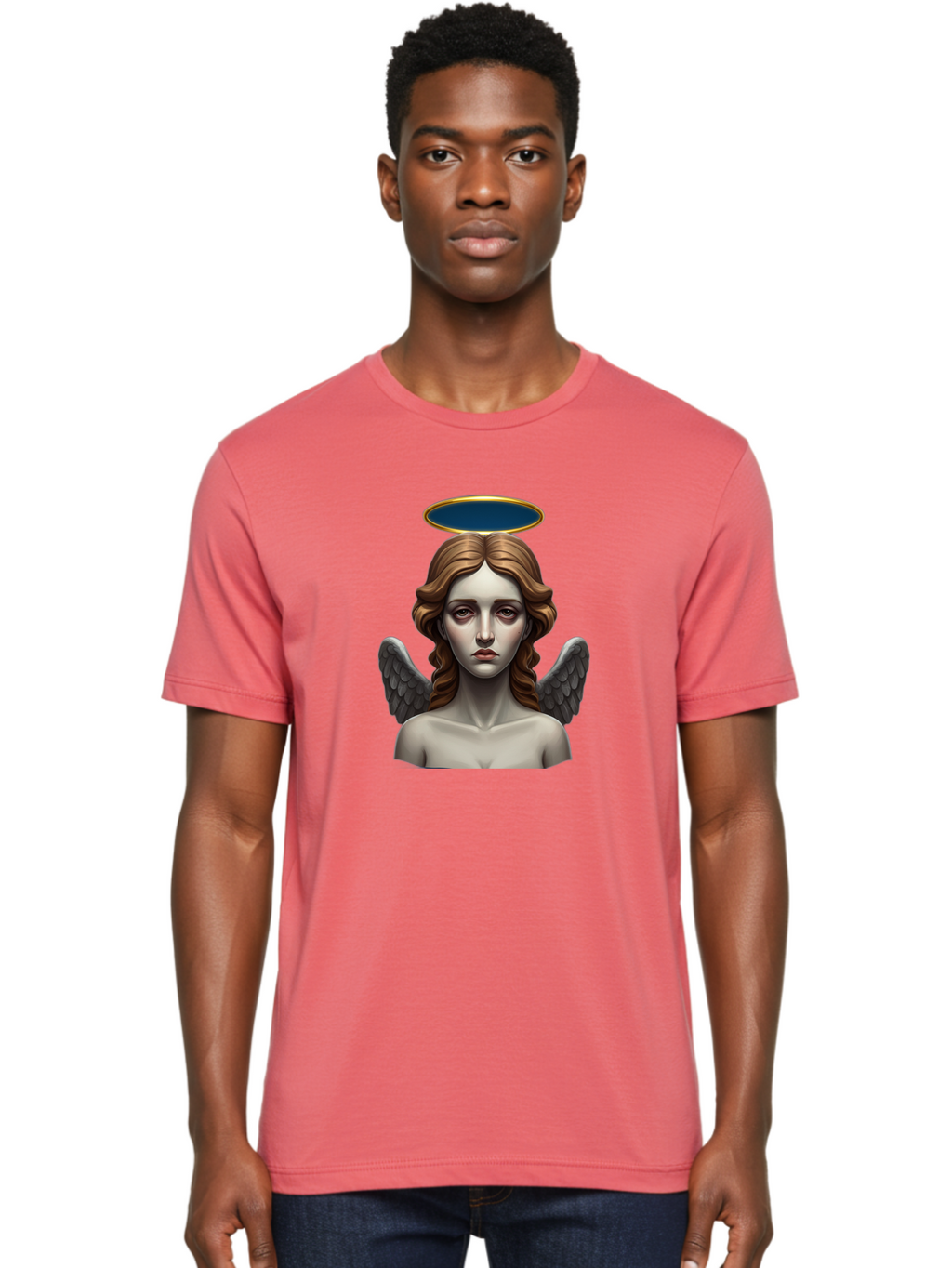 Angel-Statue Men'S Graphic Tee, 100% Cotton, Comfortable Casual Summer Wear, Machine Washable, Vintage Camera, Old Camera, Antique Camera, Black Camera, Classic Photography, Photography Equipment, Nostalgic Device, Film Camera, Camera Art Baj944