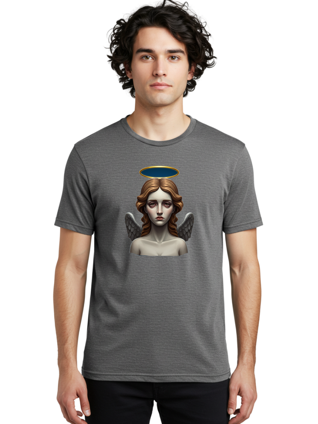 Angel-Statue Men'S Graphic Tee, 100% Cotton, Comfortable Casual Summer Wear, Machine Washable, Vintage Camera, Old Camera, Antique Camera, Black Camera, Classic Photography, Photography Equipment, Nostalgic Device, Film Camera, Camera Art Baj944
