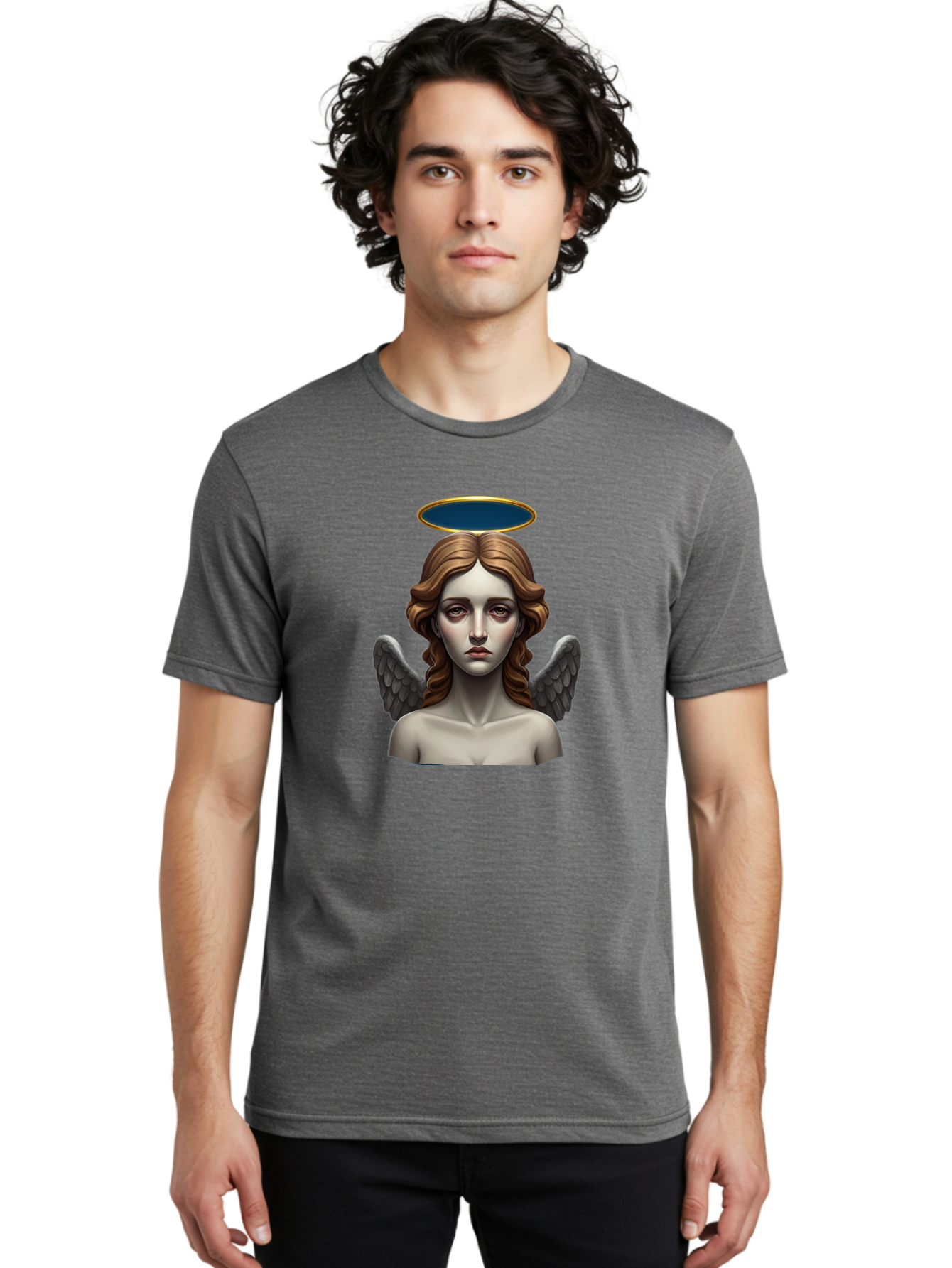 Angel-Statue Men'S Graphic Tee, 100% Cotton, Comfortable Casual Summer Wear, Machine Washable, Vintage Camera, Old Camera, Antique Camera, Black Camera, Classic Photography, Photography Equipment, Nostalgic Device, Film Camera, Camera Art Baj944