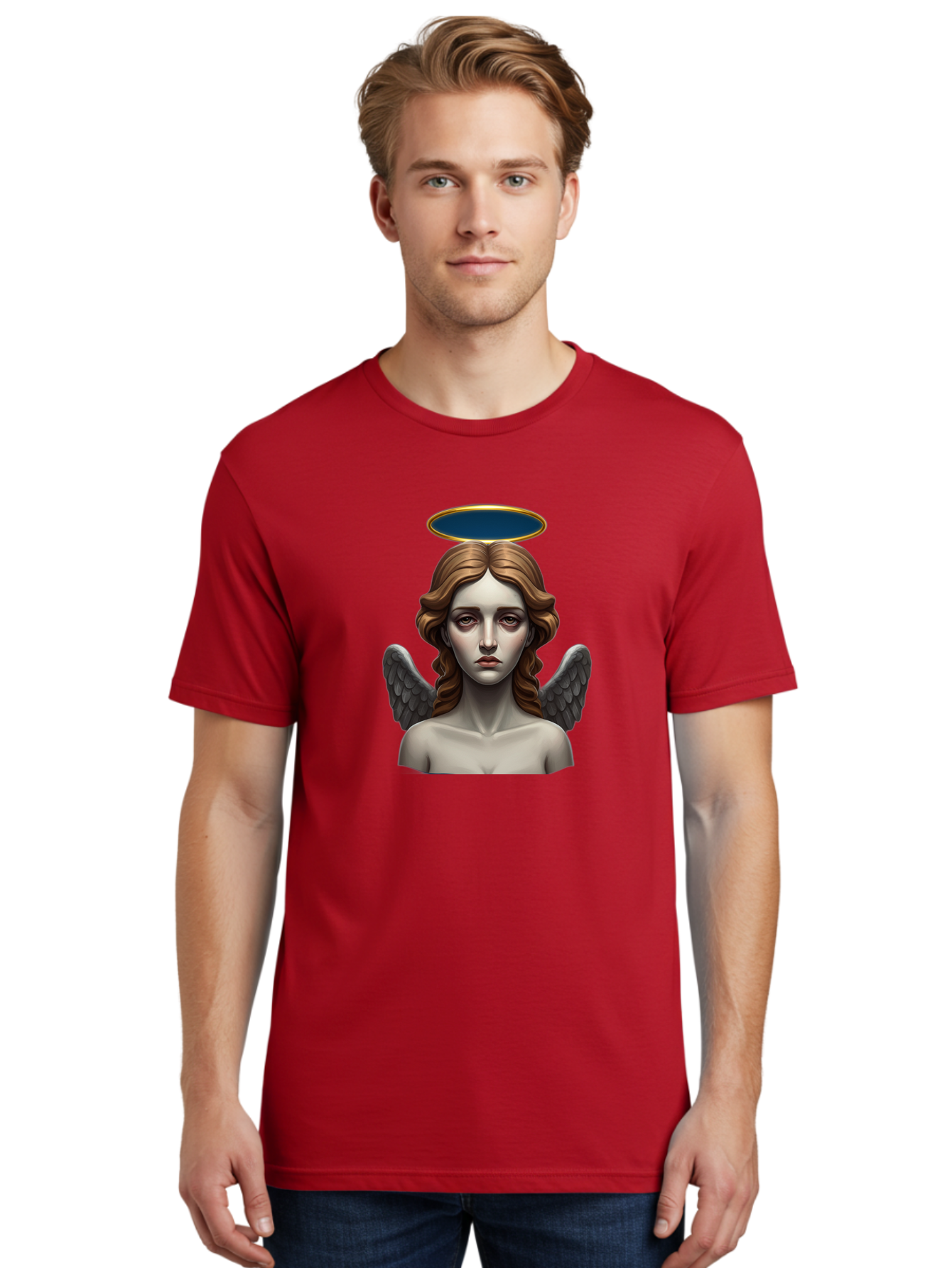 Angel-Statue Men'S Graphic Tee, 100% Cotton, Comfortable Casual Summer Wear, Machine Washable, Vintage Camera, Old Camera, Antique Camera, Black Camera, Classic Photography, Photography Equipment, Nostalgic Device, Film Camera, Camera Art Baj944