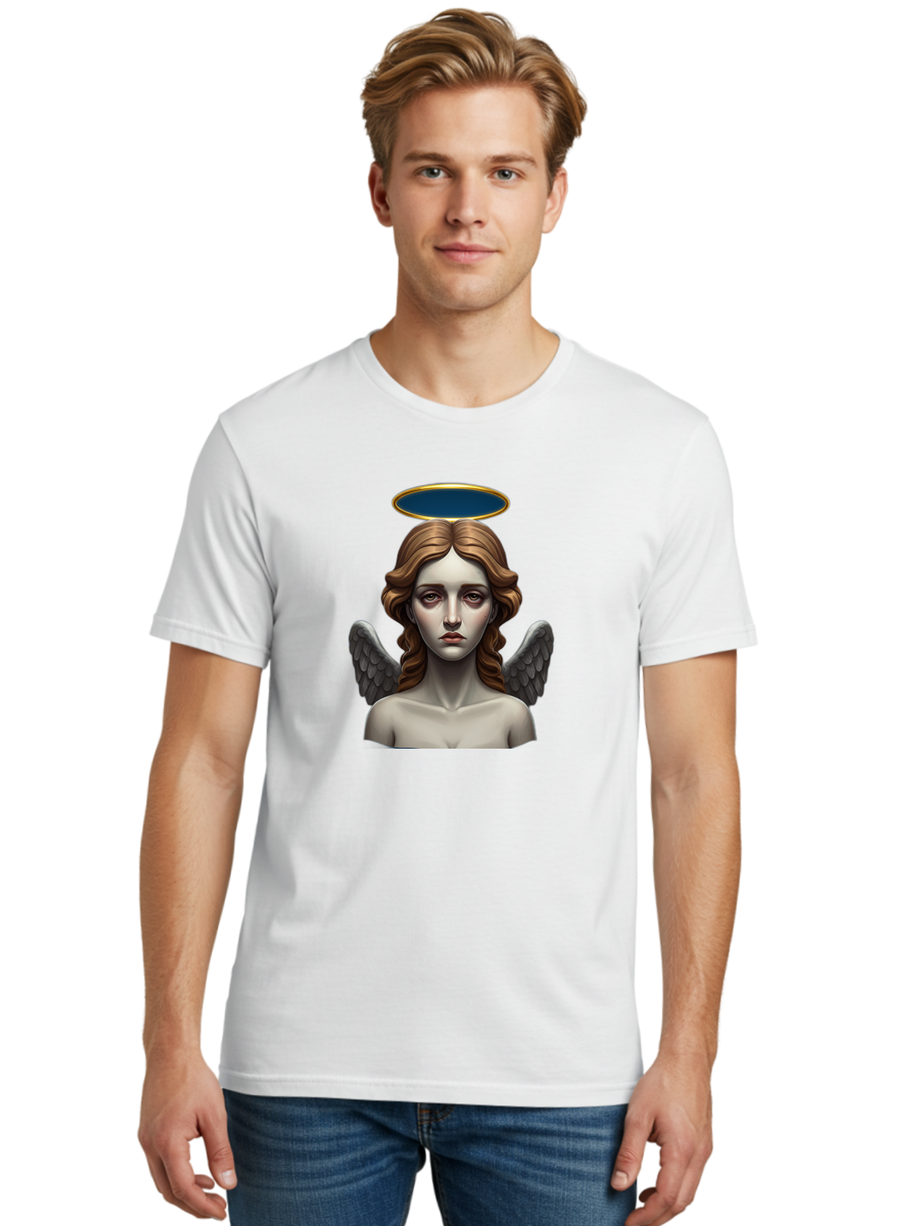 Angel-Statue Men'S Graphic Tee, 100% Cotton, Comfortable Casual Summer Wear, Machine Washable, Vintage Camera, Old Camera, Antique Camera, Black Camera, Classic Photography, Photography Equipment, Nostalgic Device, Film Camera, Camera Art Baj944