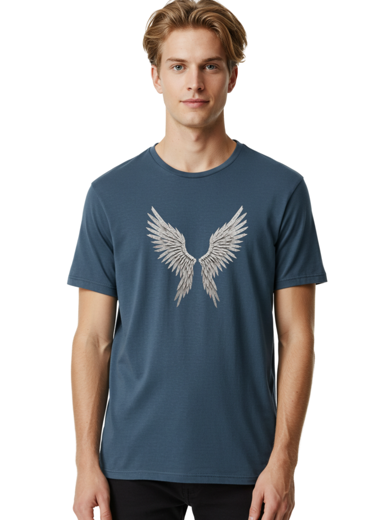 Angel-Wings-1 Men'S Graphic Tee, 100% Cotton, Comfortable Casual Summer Wear, Machine Washable, Vintage Camera, Old Camera, Antique Camera, Black Camera, Classic Photography, Photography Equipment, Nostalgic Device, Film Camera, Camera Art Baj945
