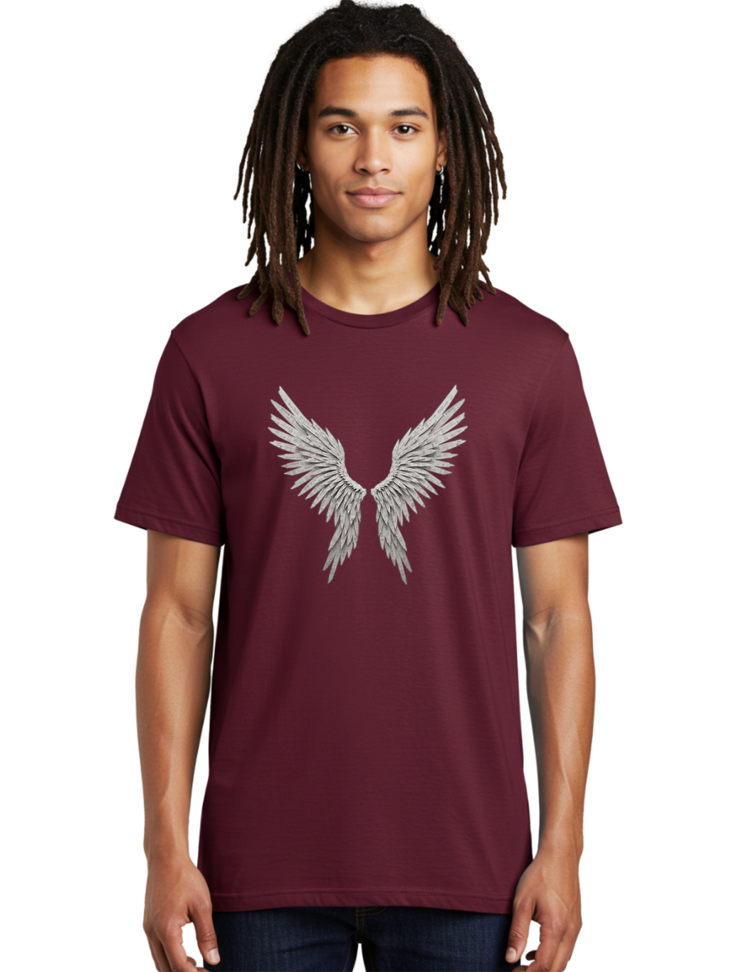 Angel-Wings-1 Men'S Graphic Tee, 100% Cotton, Comfortable Casual Summer Wear, Machine Washable, Vintage Camera, Old Camera, Antique Camera, Black Camera, Classic Photography, Photography Equipment, Nostalgic Device, Film Camera, Camera Art Baj945