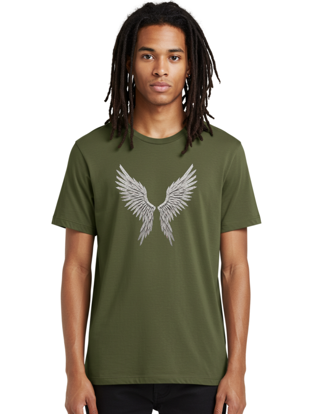 Angel-Wings-1 Men'S Graphic Tee, 100% Cotton, Comfortable Casual Summer Wear, Machine Washable, Vintage Camera, Old Camera, Antique Camera, Black Camera, Classic Photography, Photography Equipment, Nostalgic Device, Film Camera, Camera Art Baj945