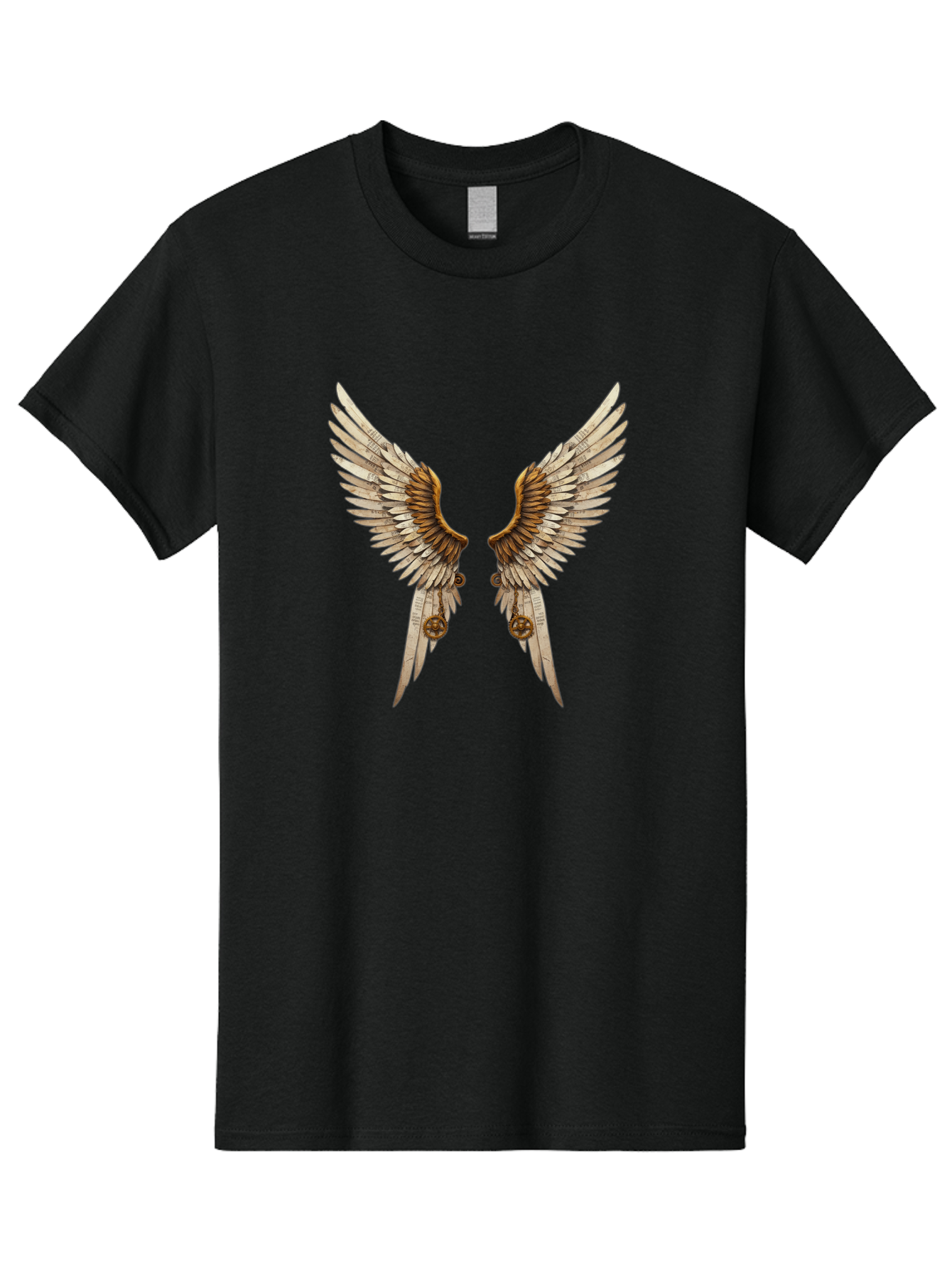 Angel-Wings-3 Men'S Graphic Tee, 100% Cotton, Comfortable Casual Summer Wear, Machine Washable, Vintage Camera, Old Camera, Antique Camera, Black Camera, Classic Photography, Photography Equipment, Nostalgic Device, Film Camera, Camera Art Baj947