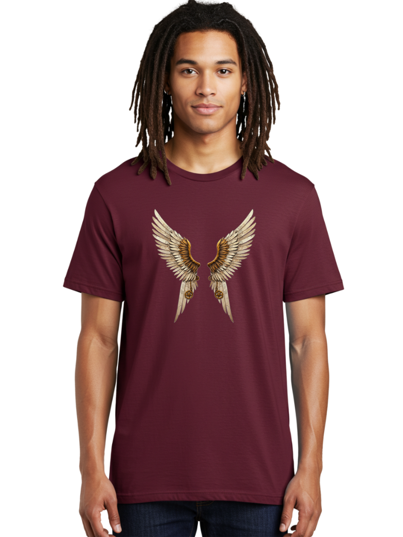 Angel-Wings-3 Men'S Graphic Tee, 100% Cotton, Comfortable Casual Summer Wear, Machine Washable, Vintage Camera, Old Camera, Antique Camera, Black Camera, Classic Photography, Photography Equipment, Nostalgic Device, Film Camera, Camera Art Baj947