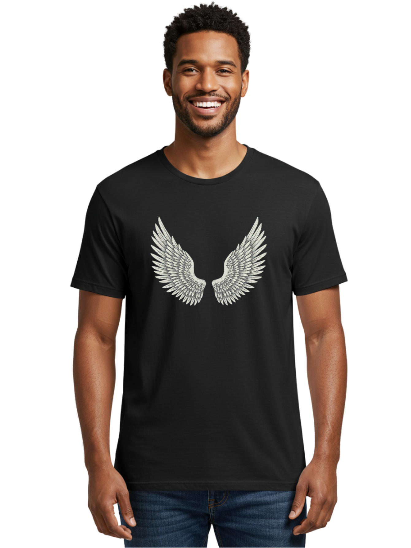 Angel-Wings Men'S Graphic Tee, 100% Cotton, Comfortable Casual Summer Wear, Machine Washable, Vintage Camera, Old Camera, Antique Camera, Black Camera, Classic Photography, Photography Equipment, Nostalgic Device, Film Camera, Camera Art Baj948