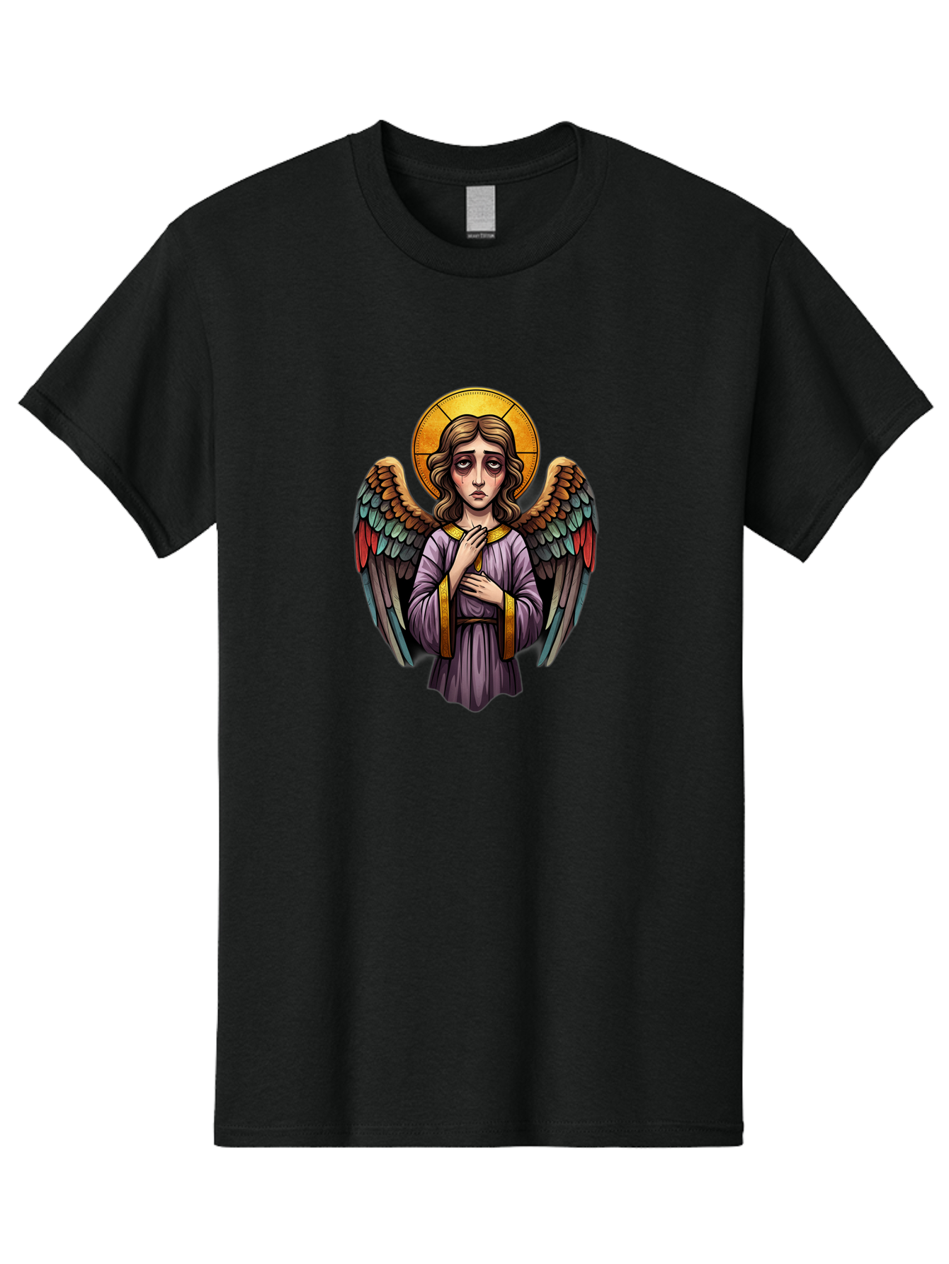 Angel Men'S Graphic Tee, 100% Cotton, Comfortable Casual Summer Wear, Machine Washable, Vintage Camera, Old Camera, Antique Camera, Black Camera, Classic Photography, Photography Equipment, Nostalgic Device, Film Camera, Camera Art Baj949