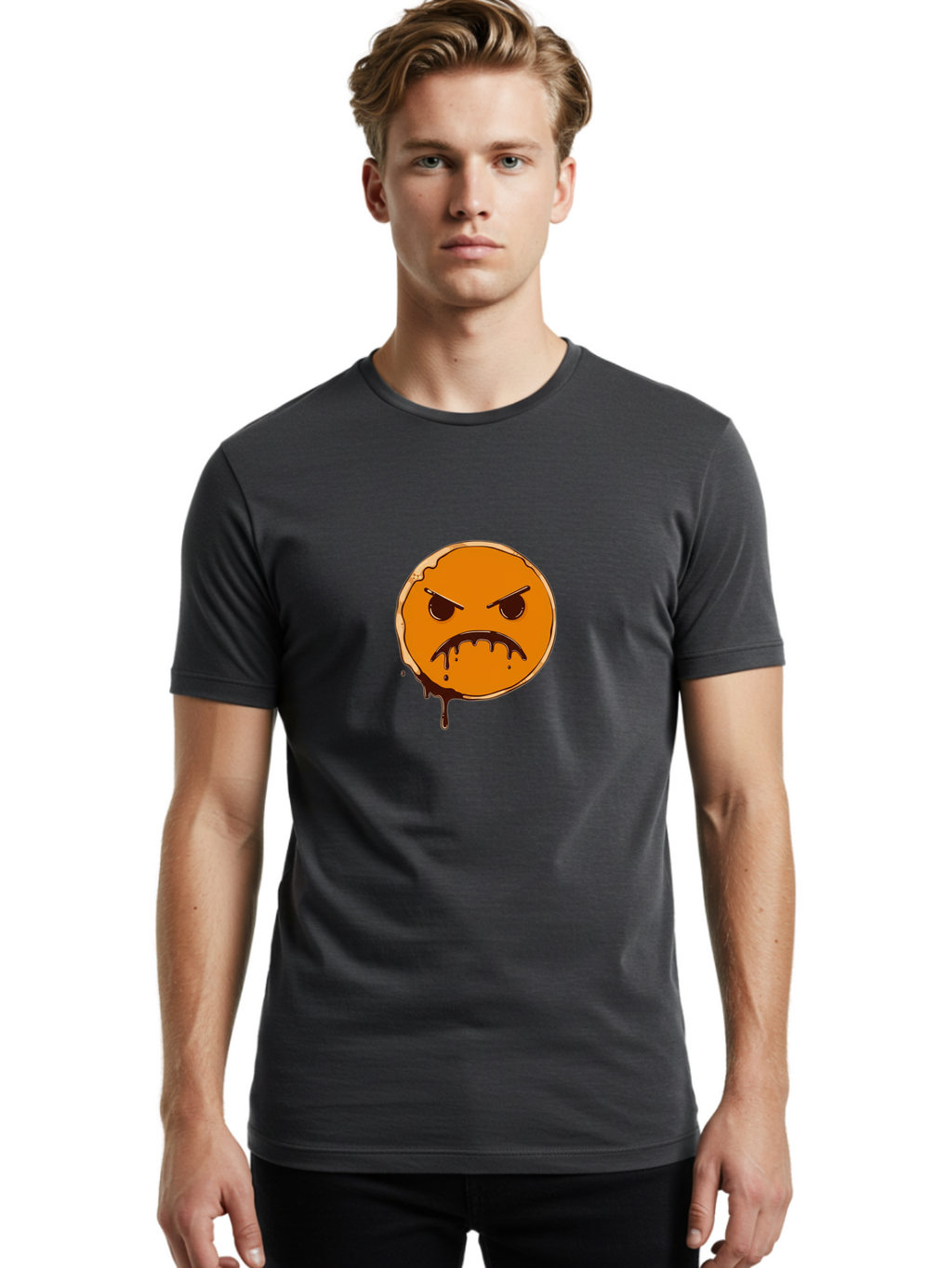 Angry-Donut Men'S Graphic Tee, 100% Cotton, Comfortable Casual Summer Wear, Machine Washable, Vintage Camera, Old Camera, Antique Camera, Black Camera, Classic Photography, Photography Equipment, Nostalgic Device, Film Camera, Camera Art Baj950