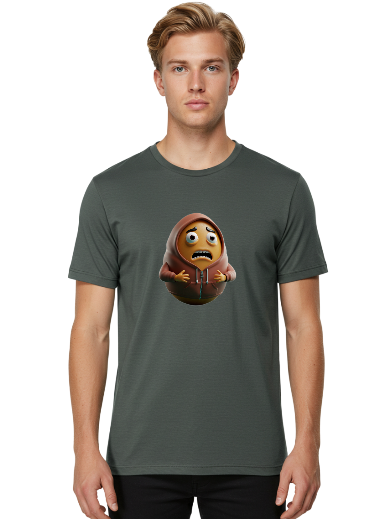 Angry-Emoji-Hoodie Men'S Graphic Tee, 100% Cotton, Comfortable Casual Summer Wear, Machine Washable, Vintage Camera, Old Camera, Antique Camera, Black Camera, Classic Photography, Photography Equipment, Nostalgic Device, Film Camera, Baj951